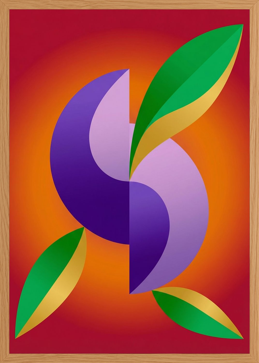 Poster in oak frame