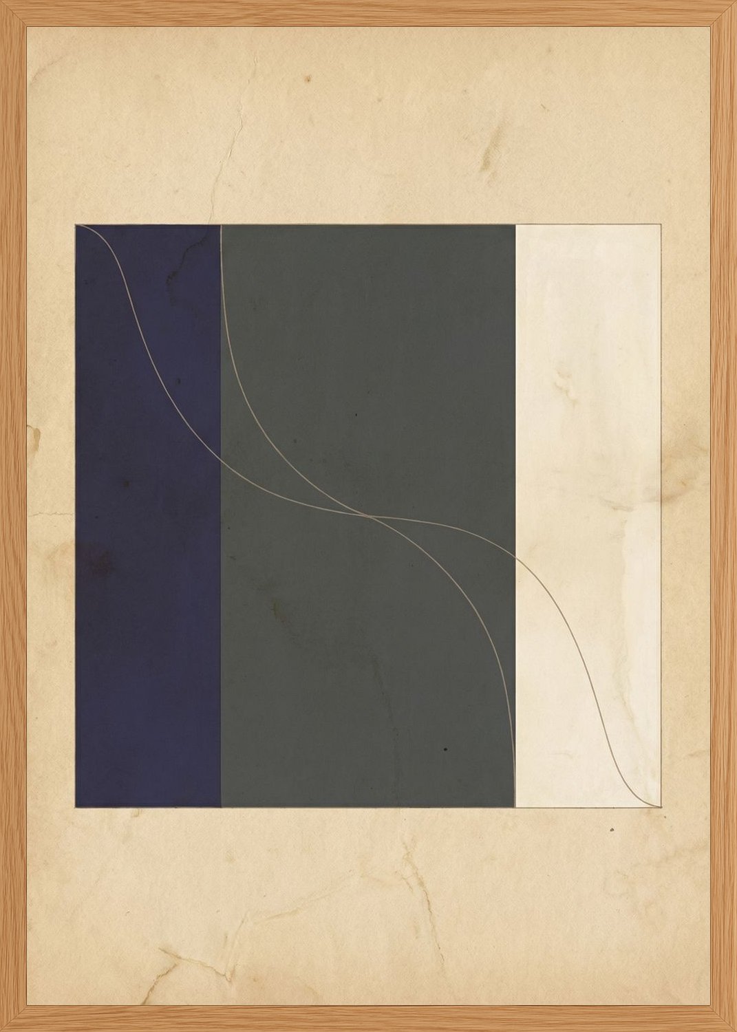 Poster in oak frame