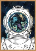 Poster in oak frame