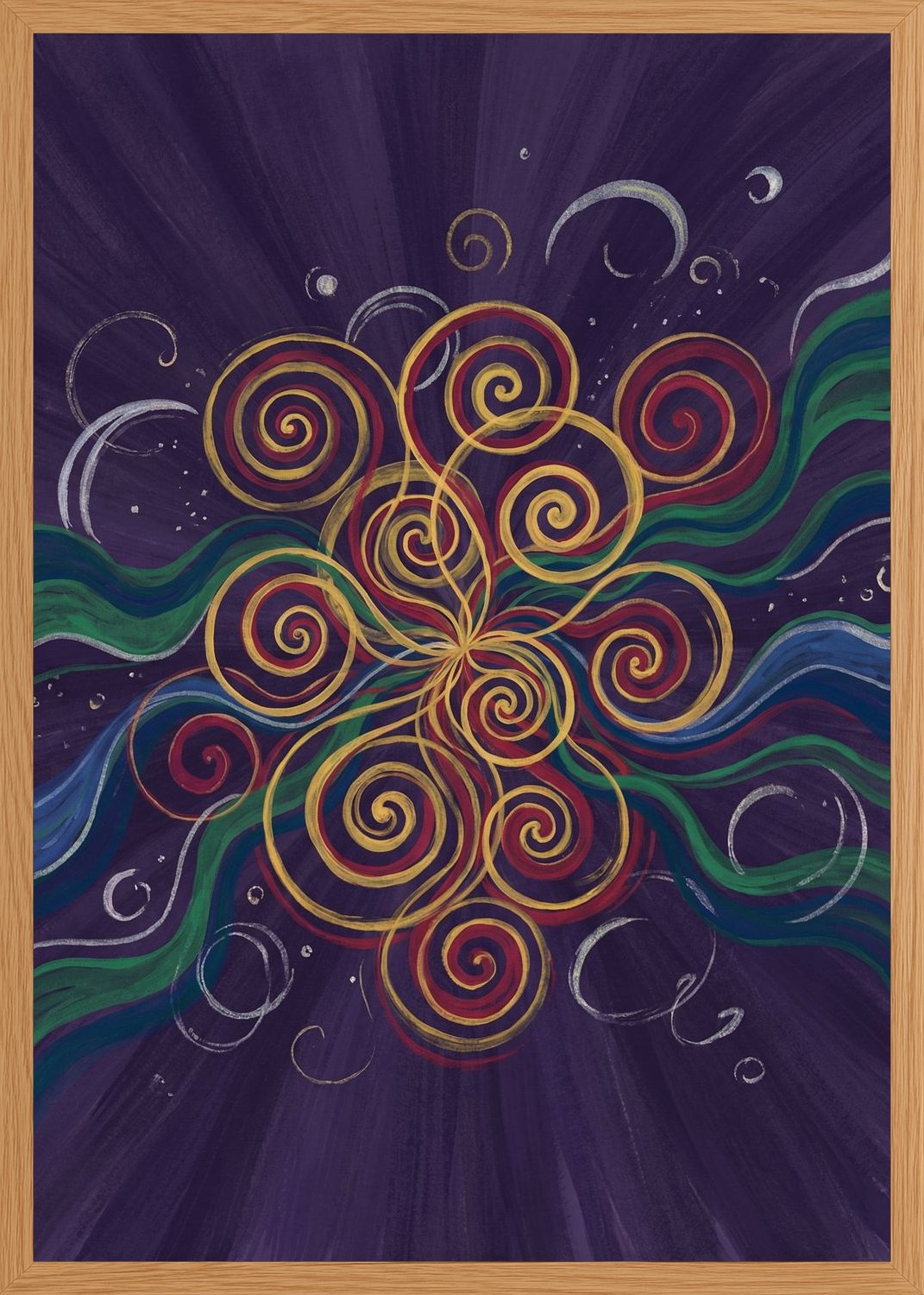 Poster in oak frame