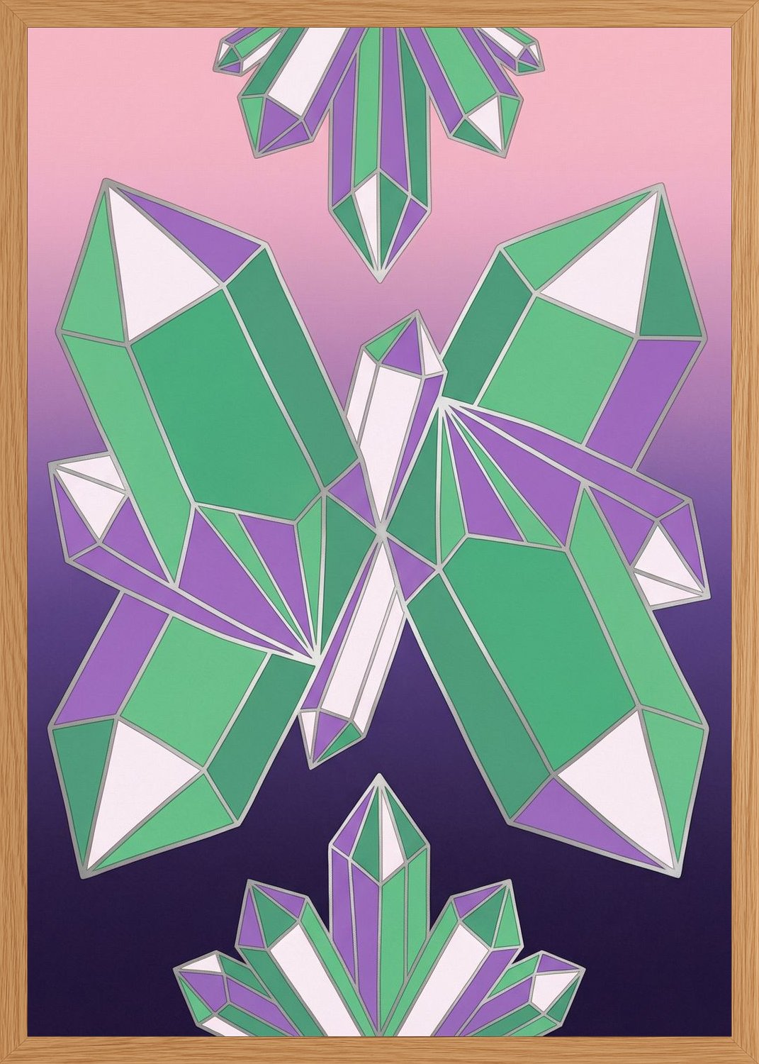Poster in oak frame