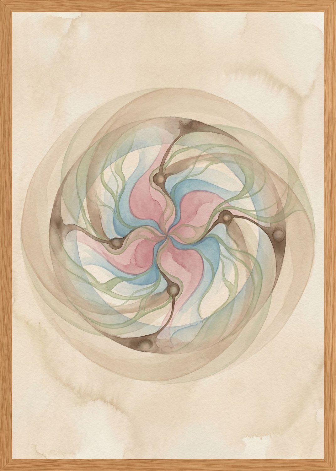 Poster in oak frame