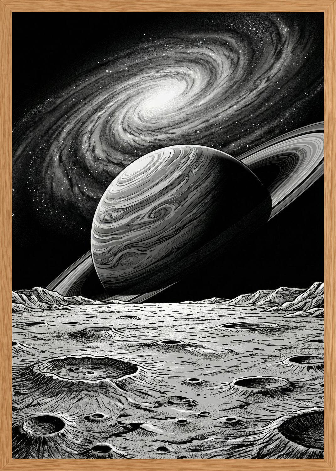 Poster in oak frame
