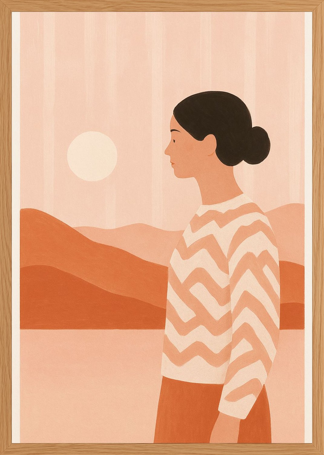 Poster in oak frame