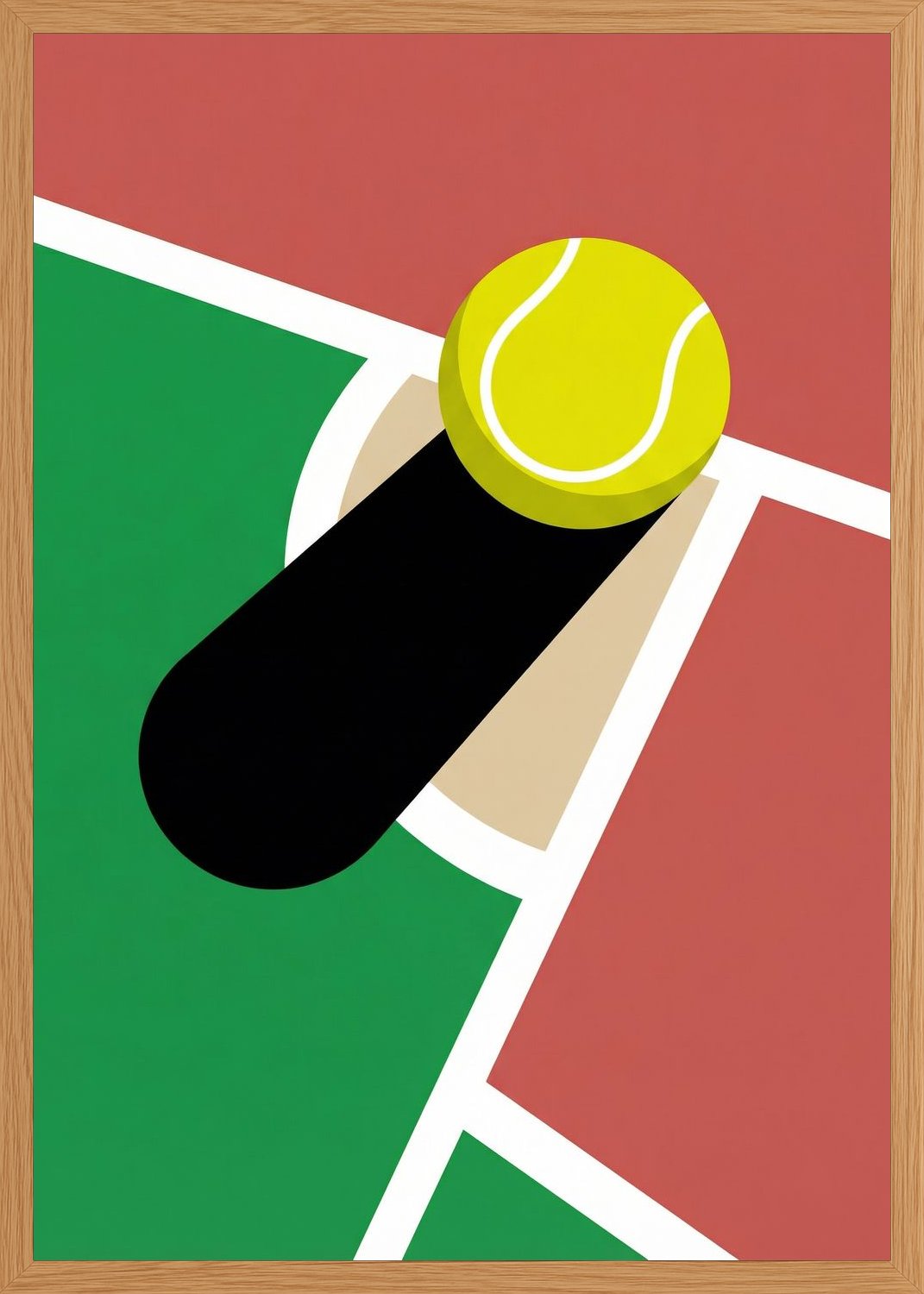 Poster in oak frame