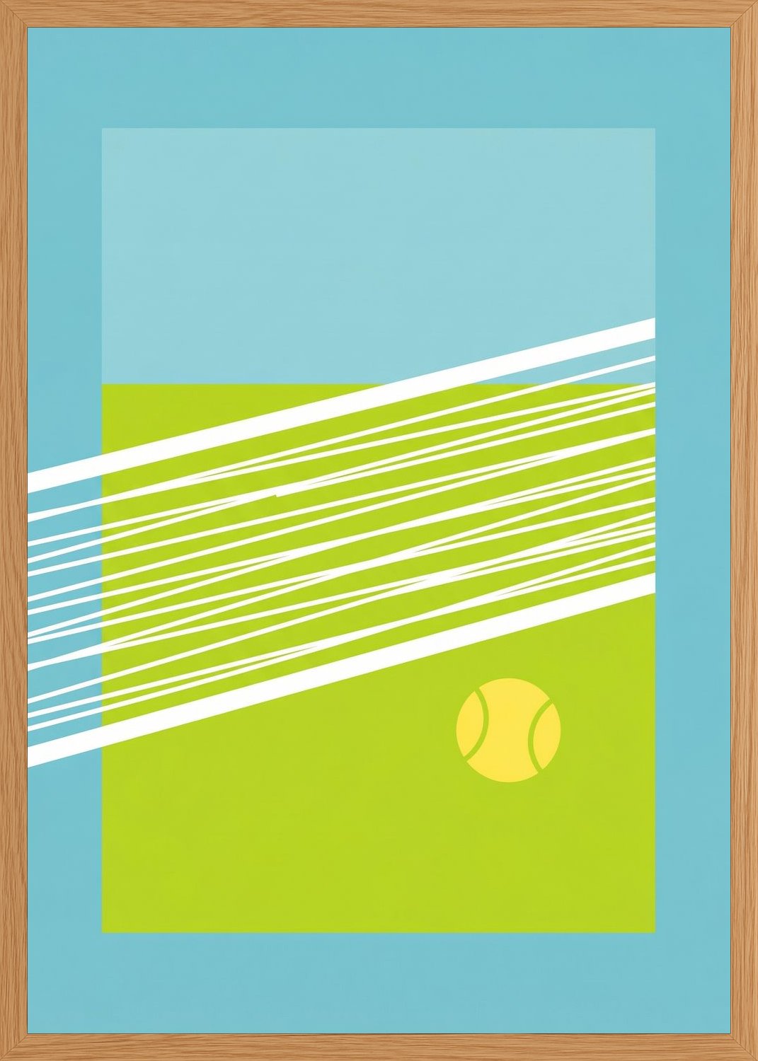 Poster in oak frame