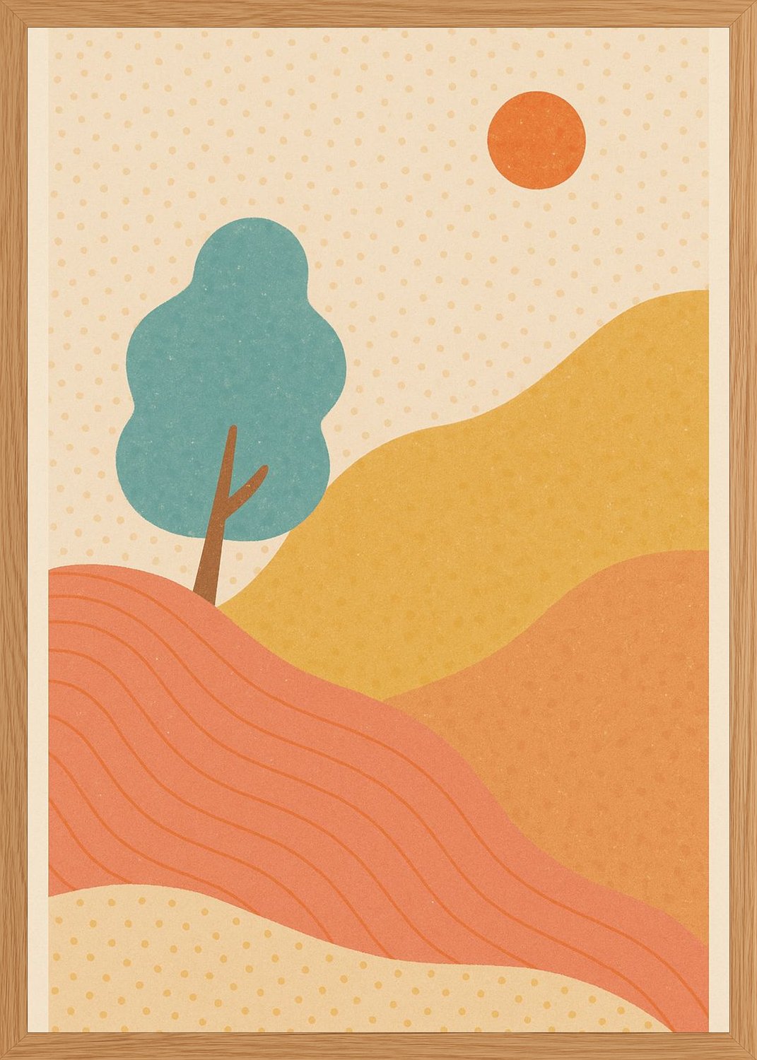 Poster in oak frame