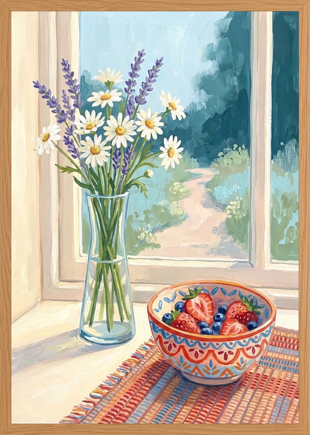 Poster in oak frame
