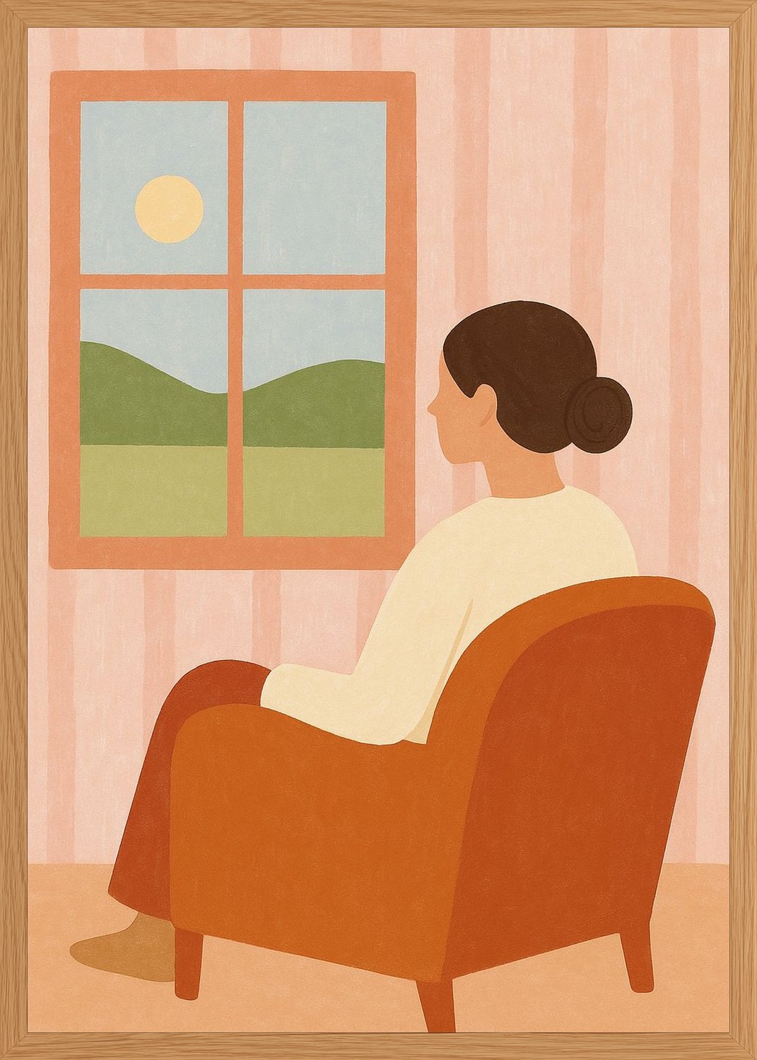 Poster in oak frame