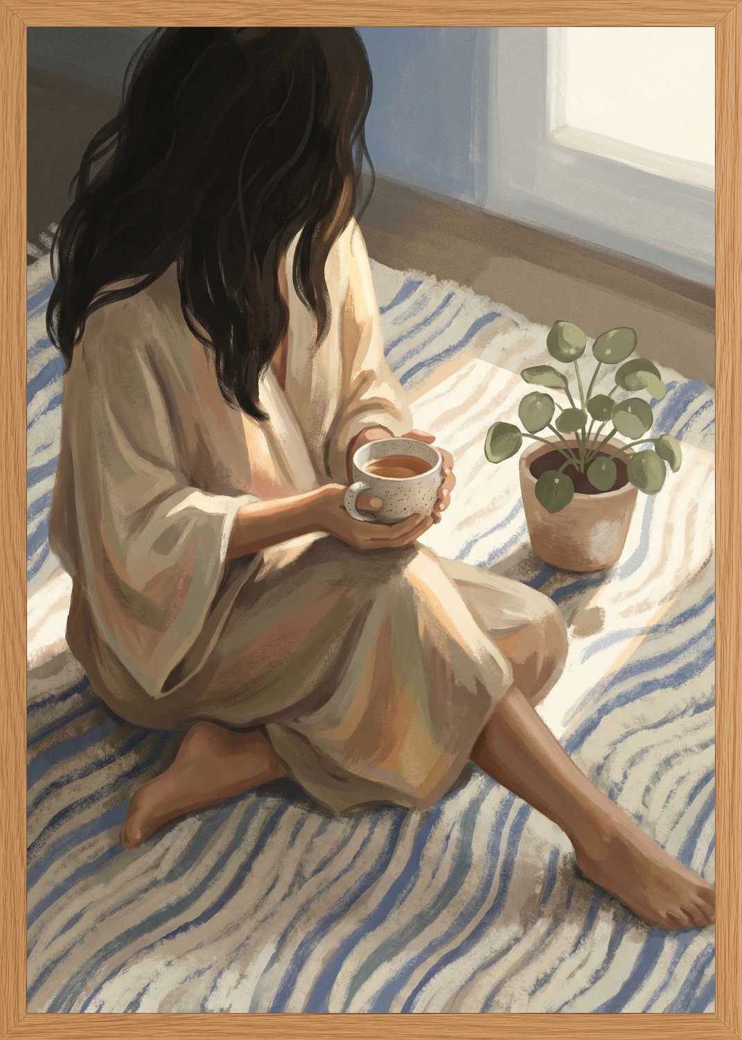 Poster in oak frame