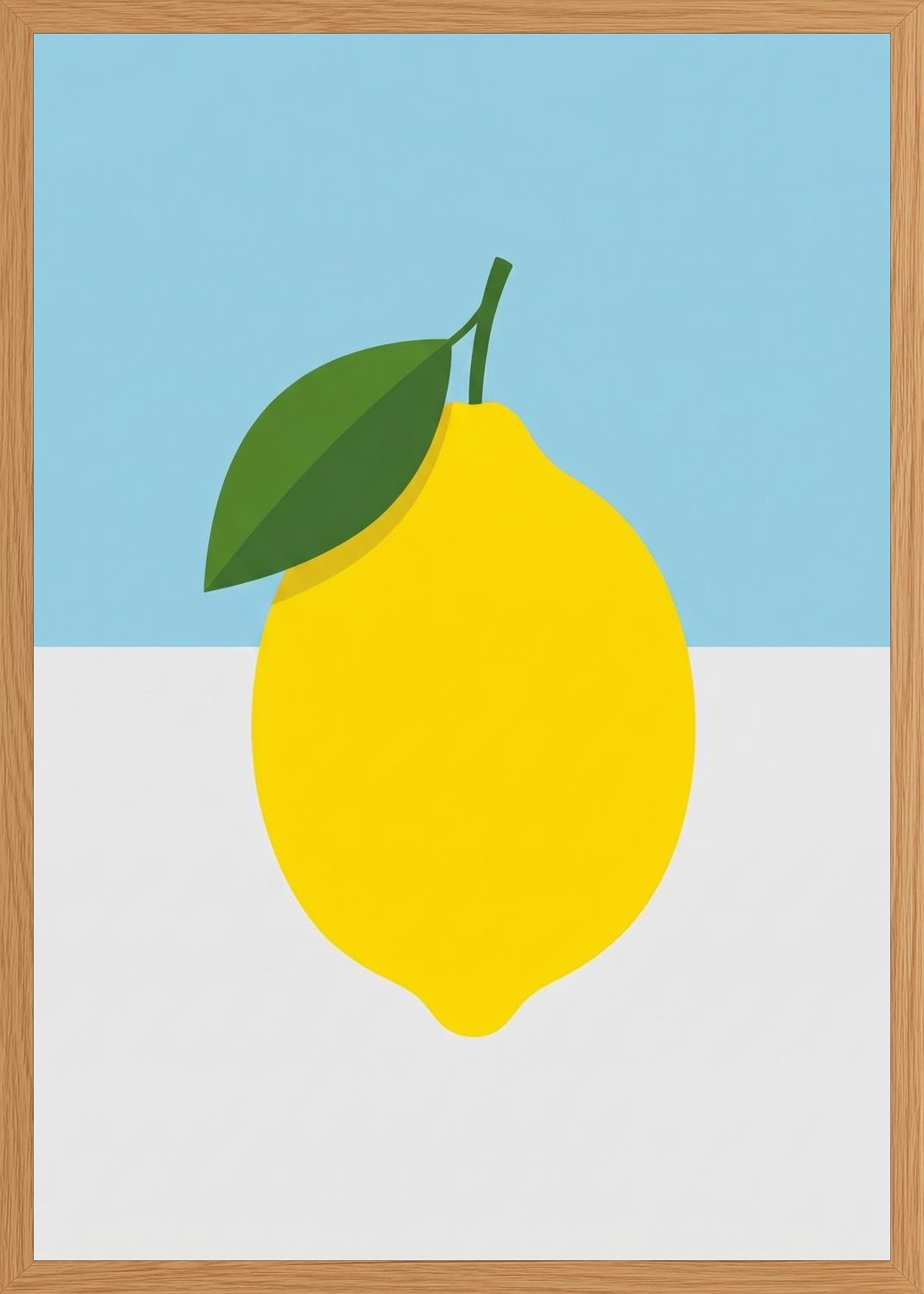 Poster in oak frame
