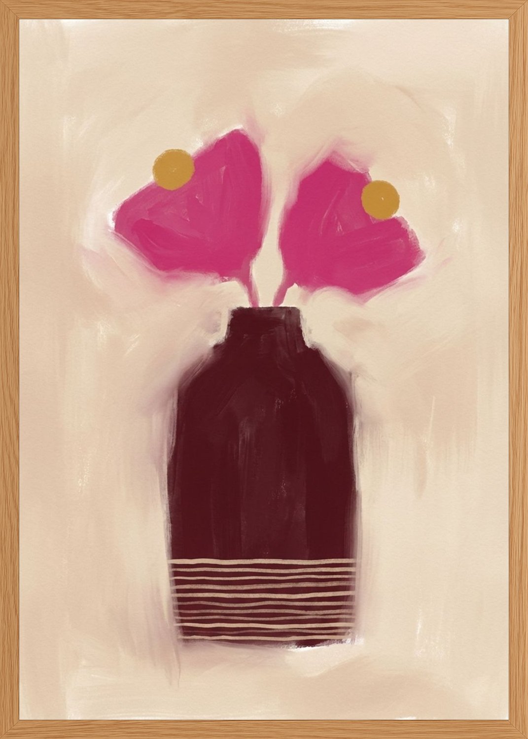 Poster in oak frame