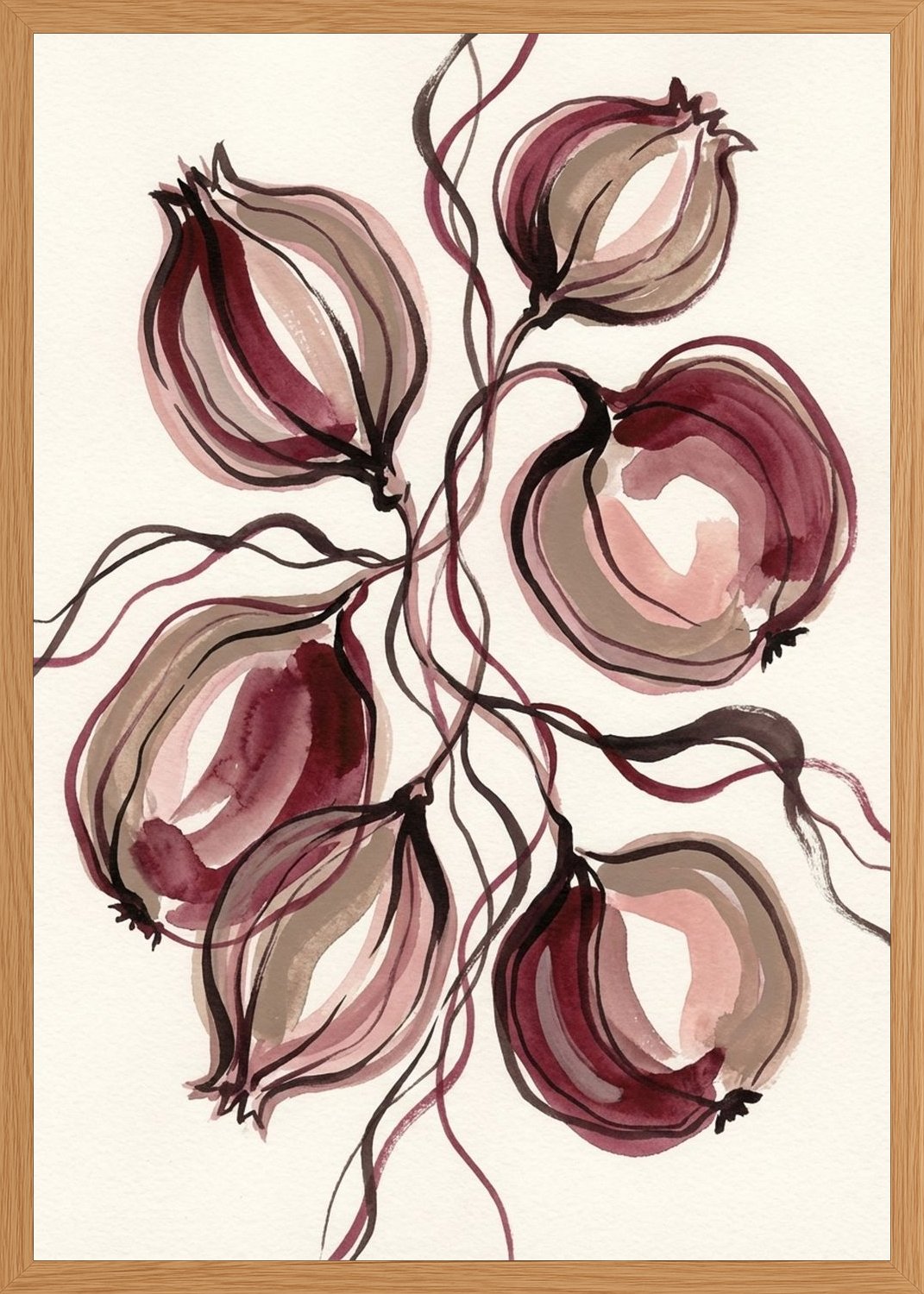 Poster in oak frame