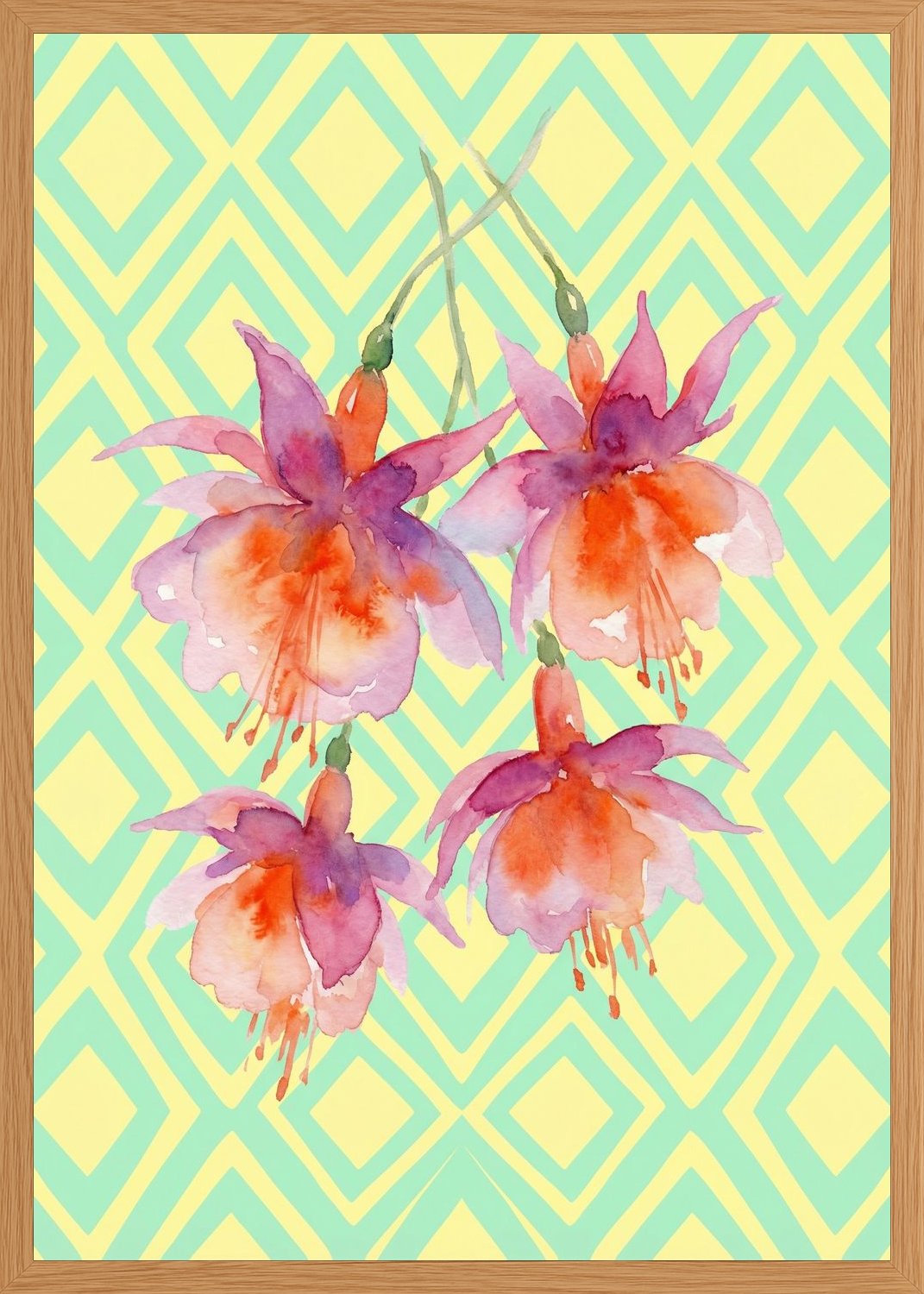 Poster in oak frame