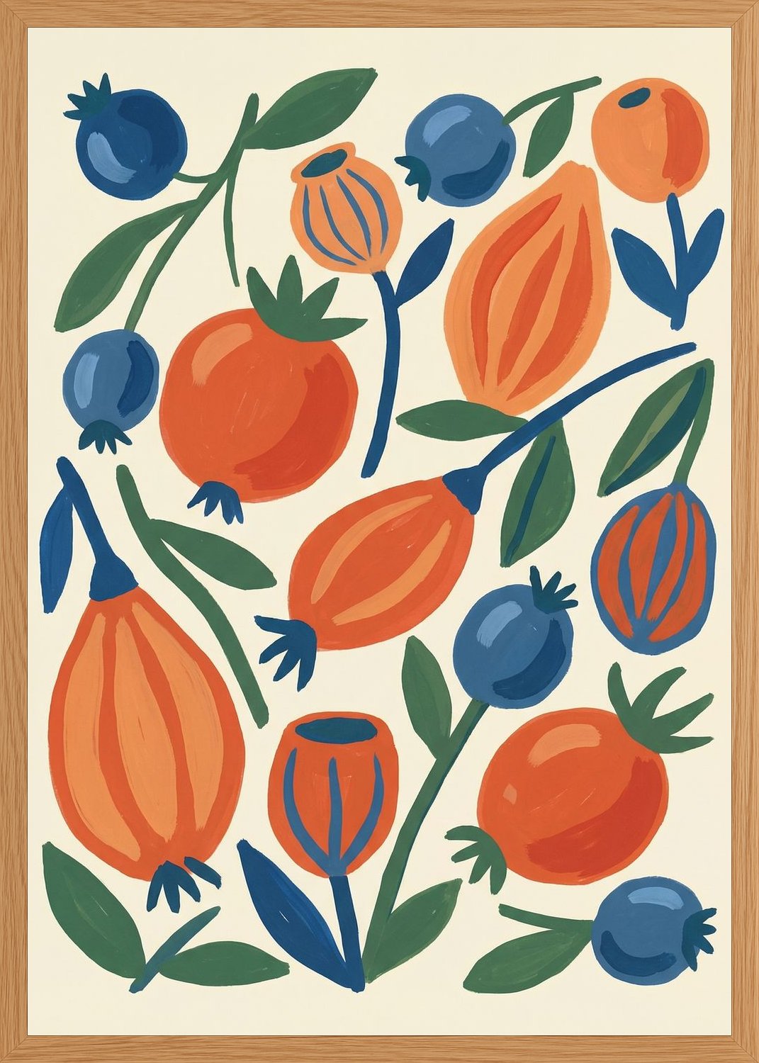 Poster in oak frame