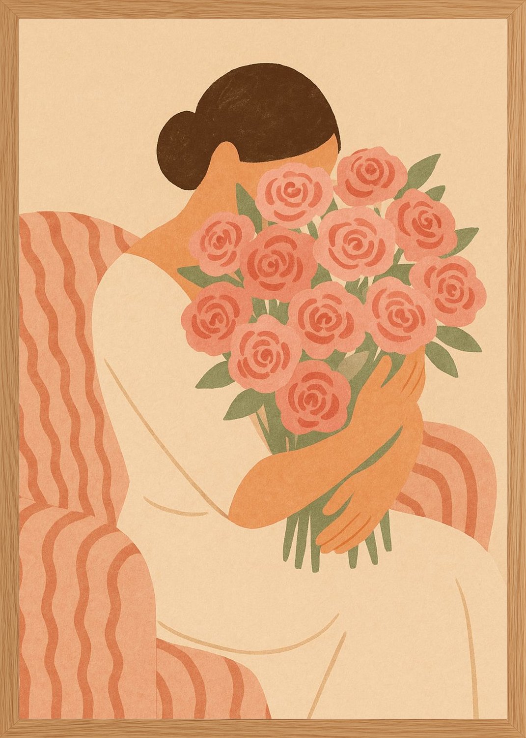 Poster in oak frame