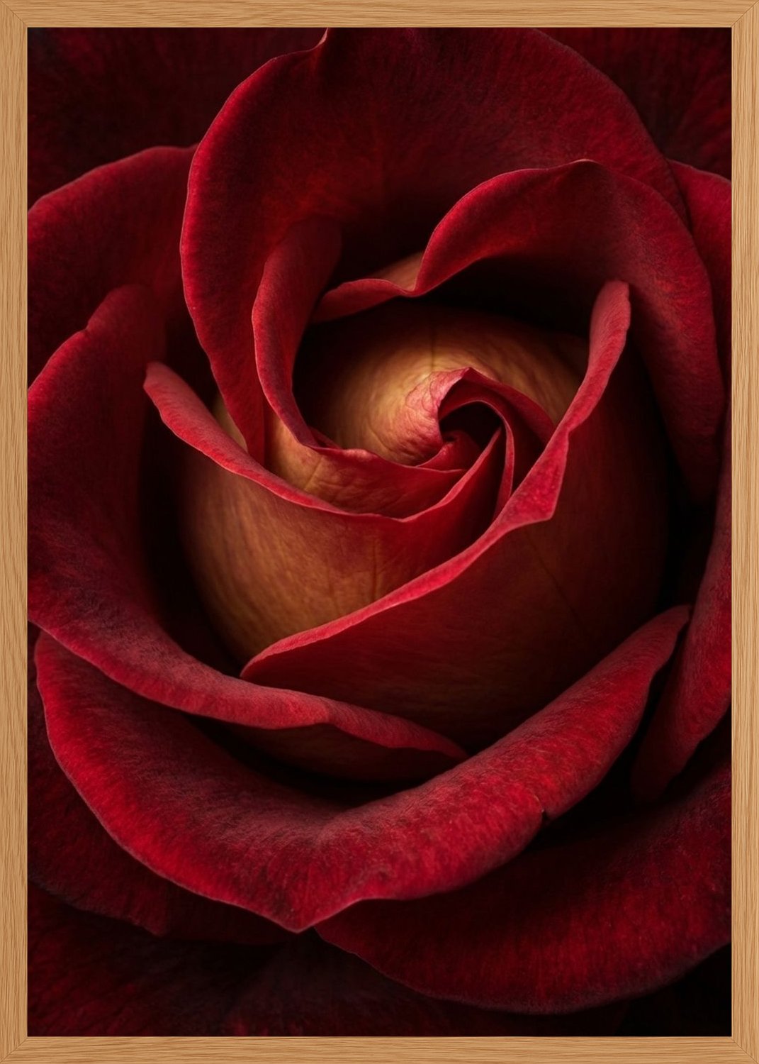 Poster in oak frame