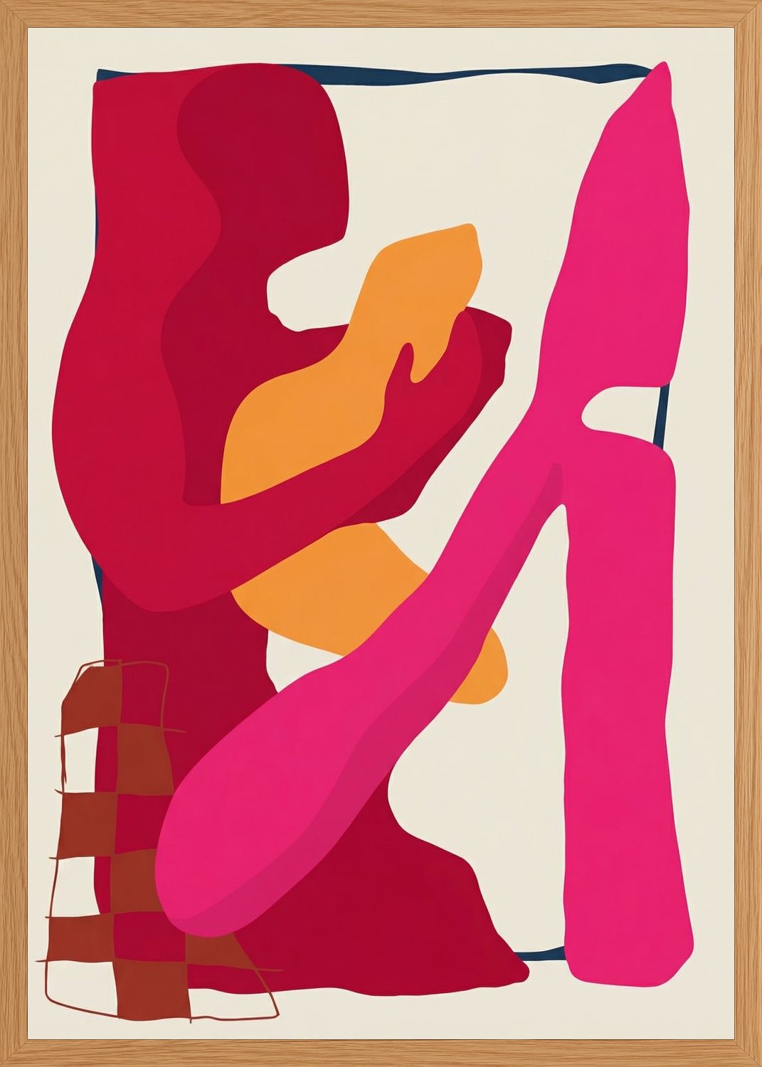 Poster in oak frame