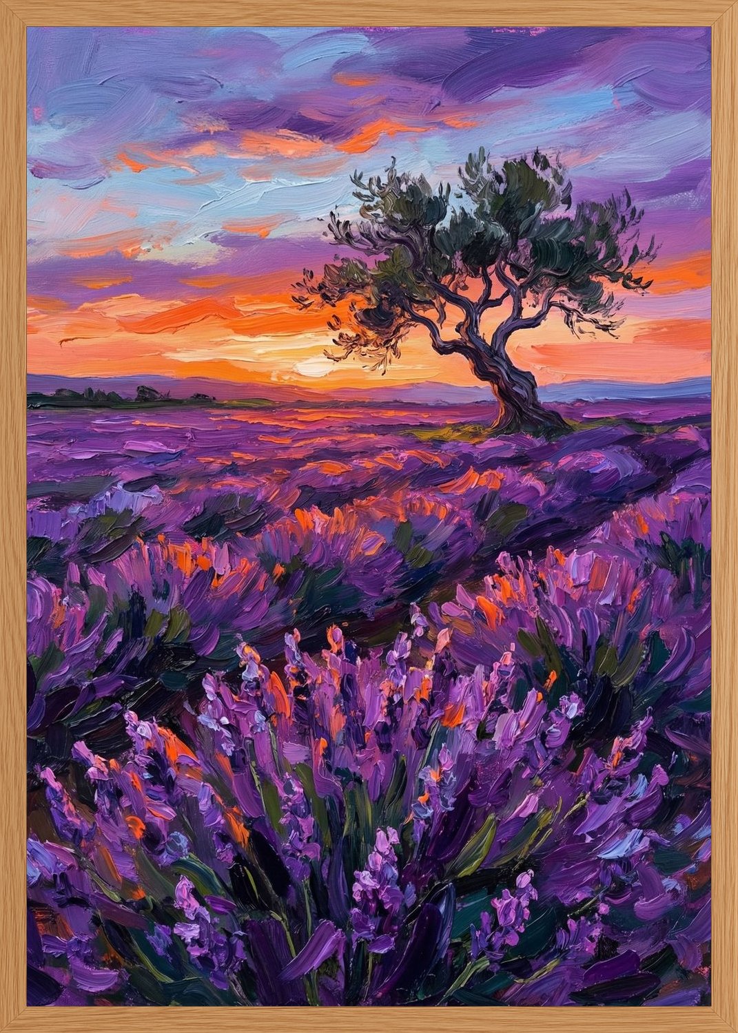 Poster in oak frame