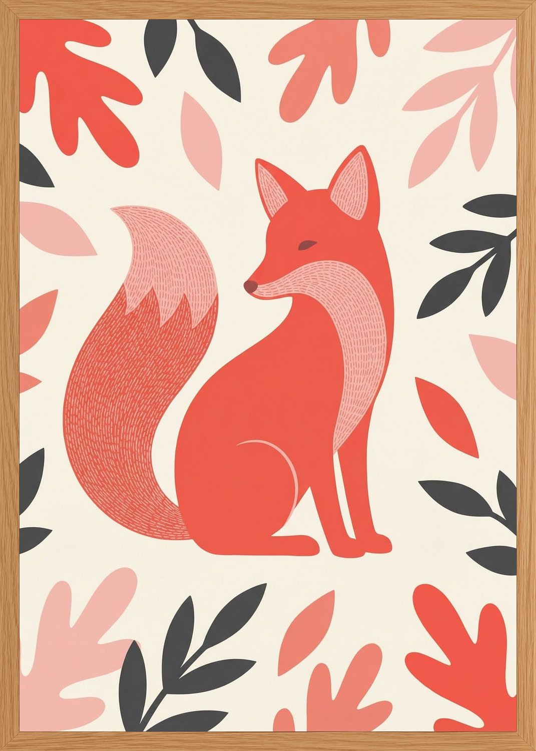 Poster in oak frame