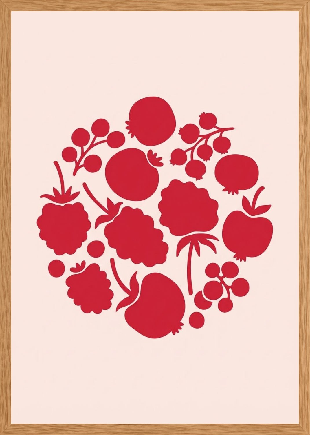 Poster in oak frame