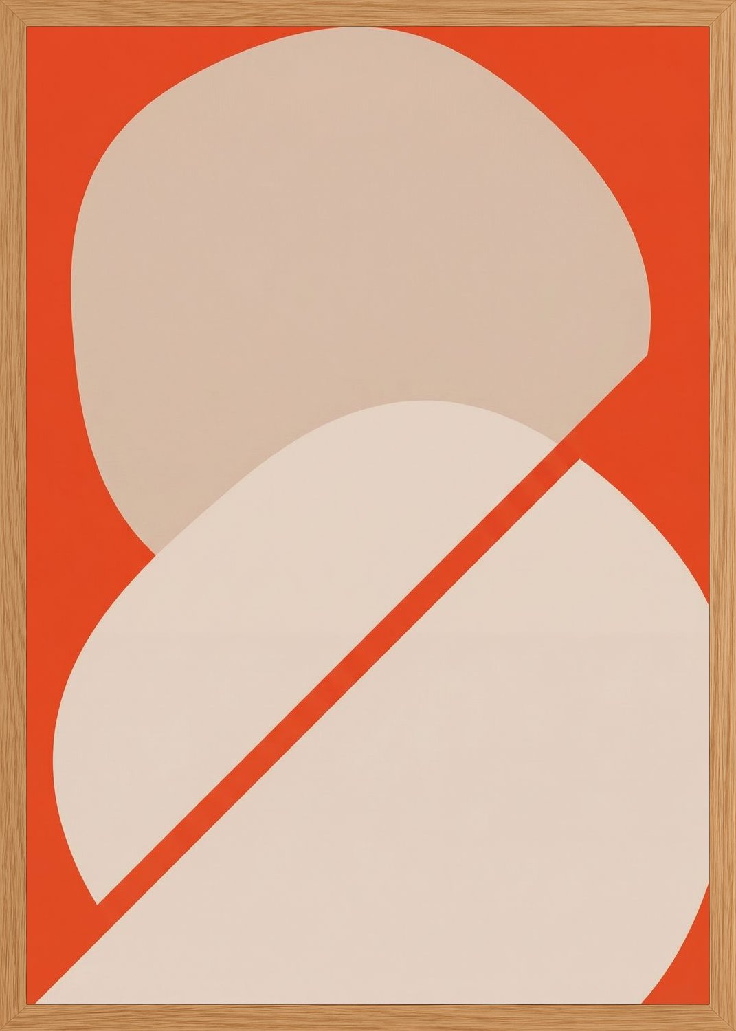 Poster in oak frame