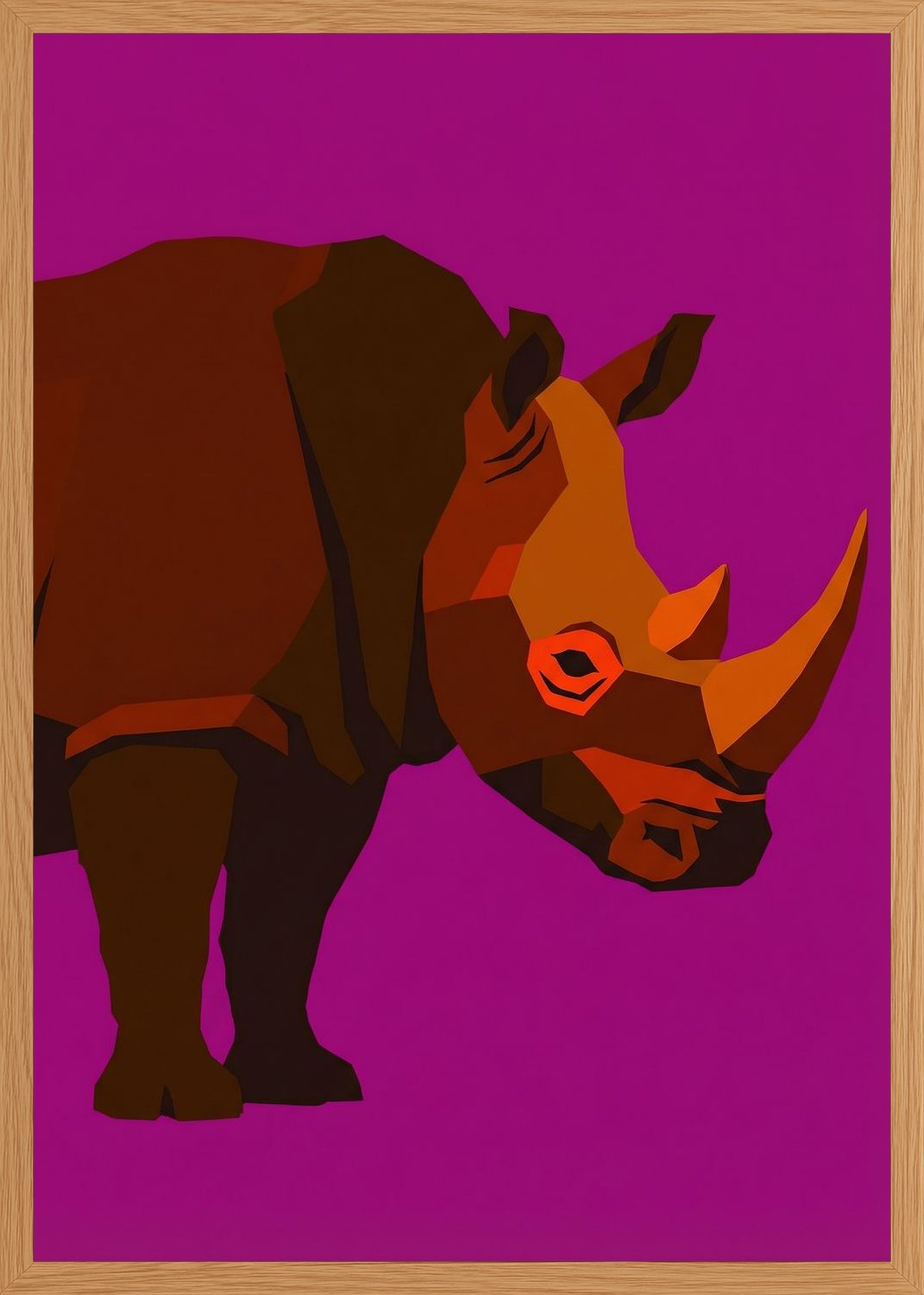 Poster in oak frame