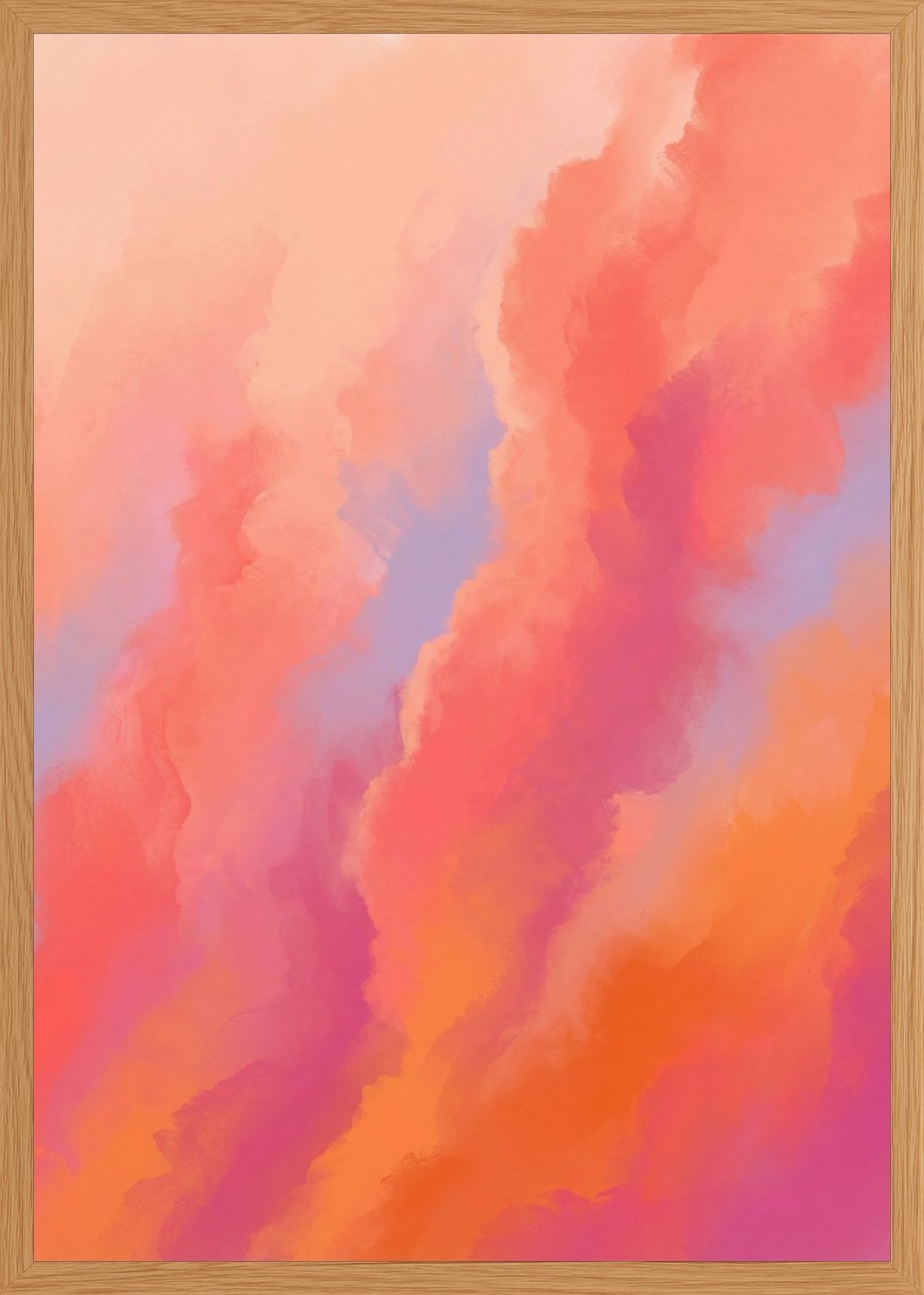 Poster in oak frame
