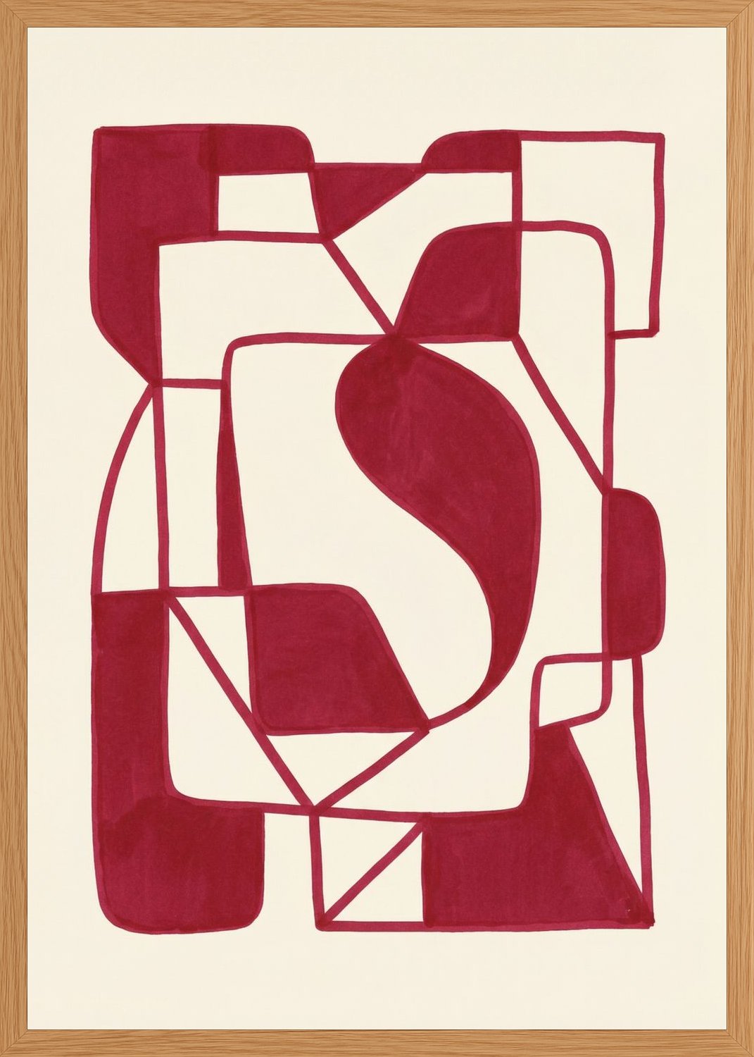 Poster in oak frame