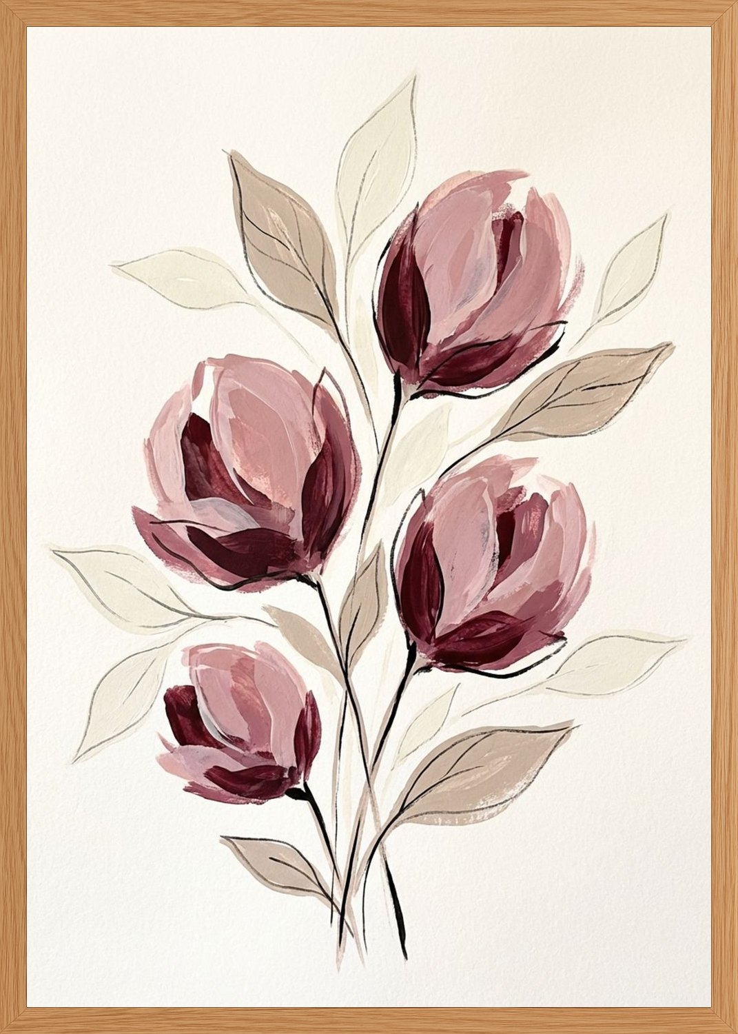 Poster in oak frame
