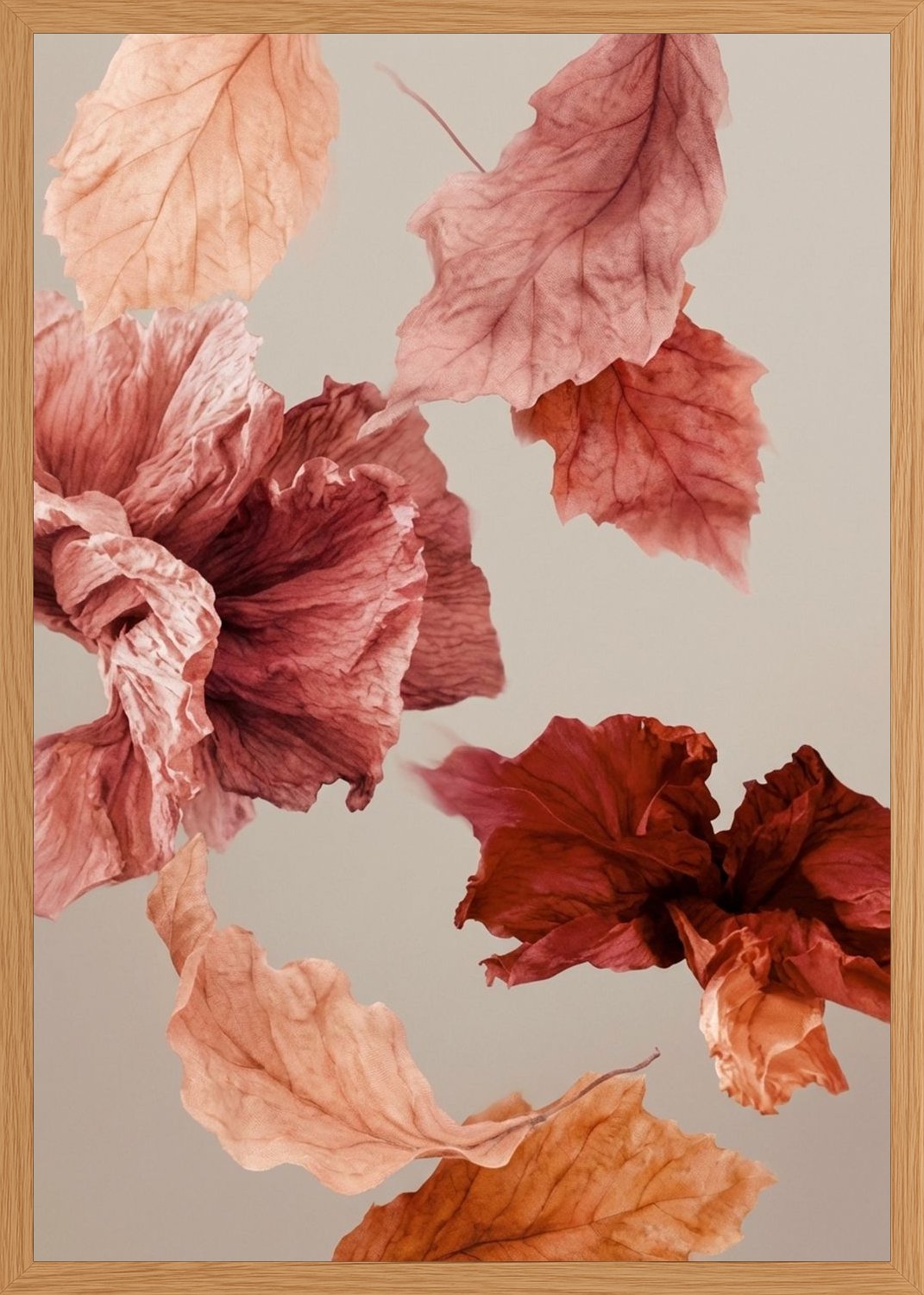 Poster in oak frame