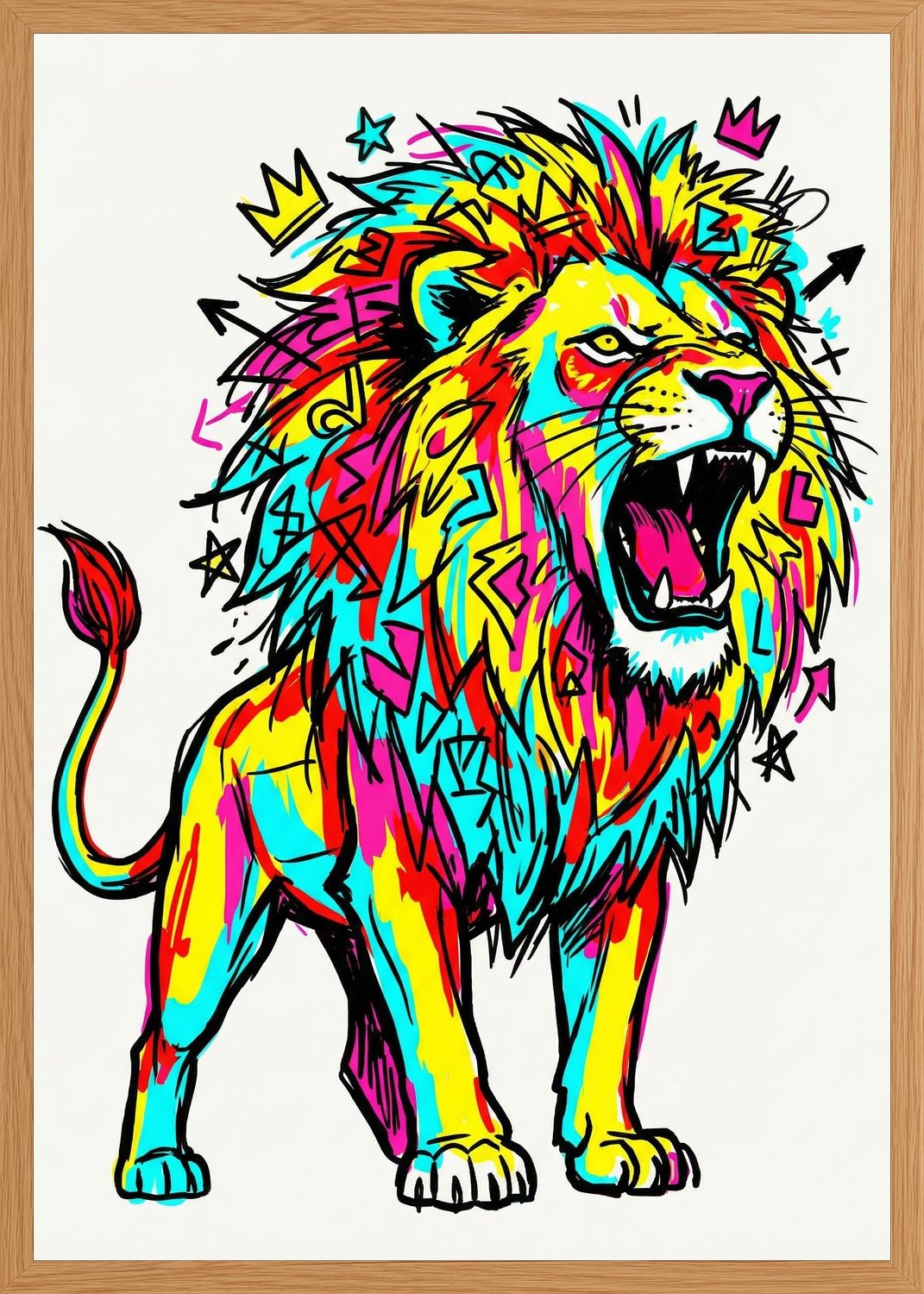 Poster in oak frame