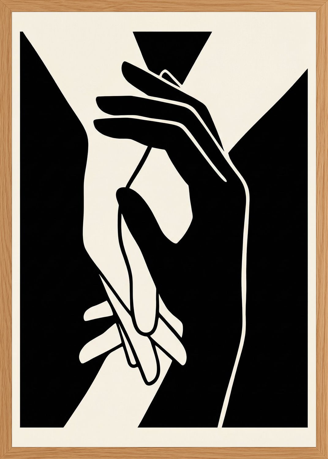 Poster in oak frame