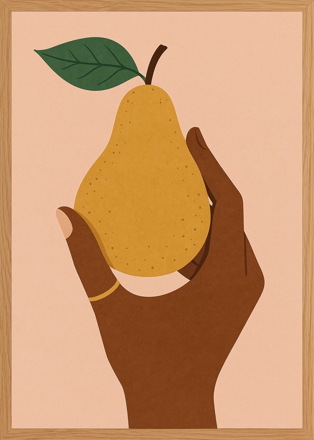 Poster in oak frame