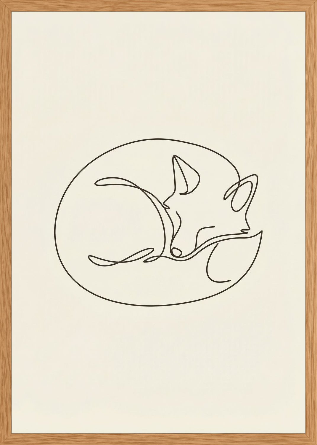 Poster in oak frame