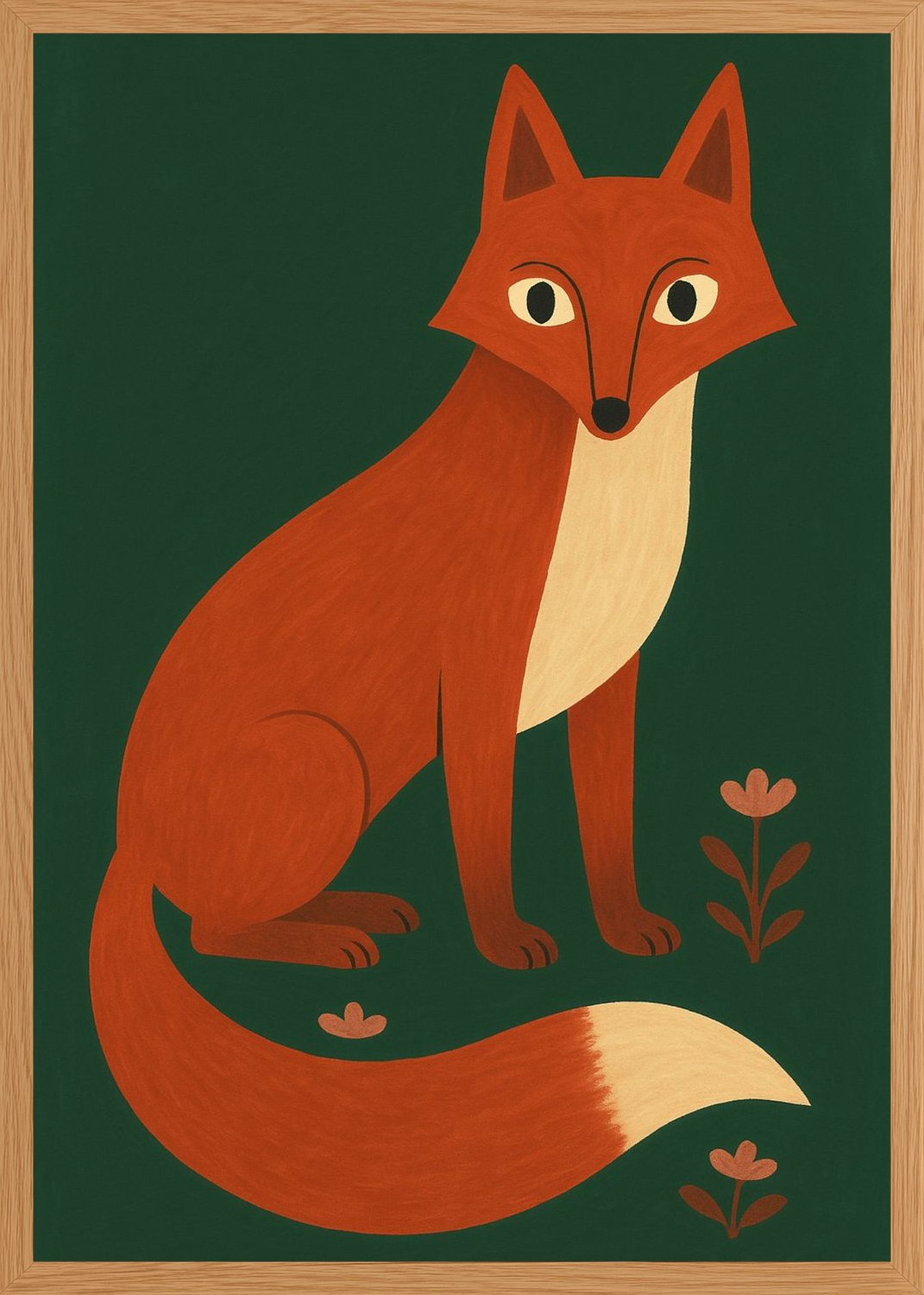 Poster in oak frame