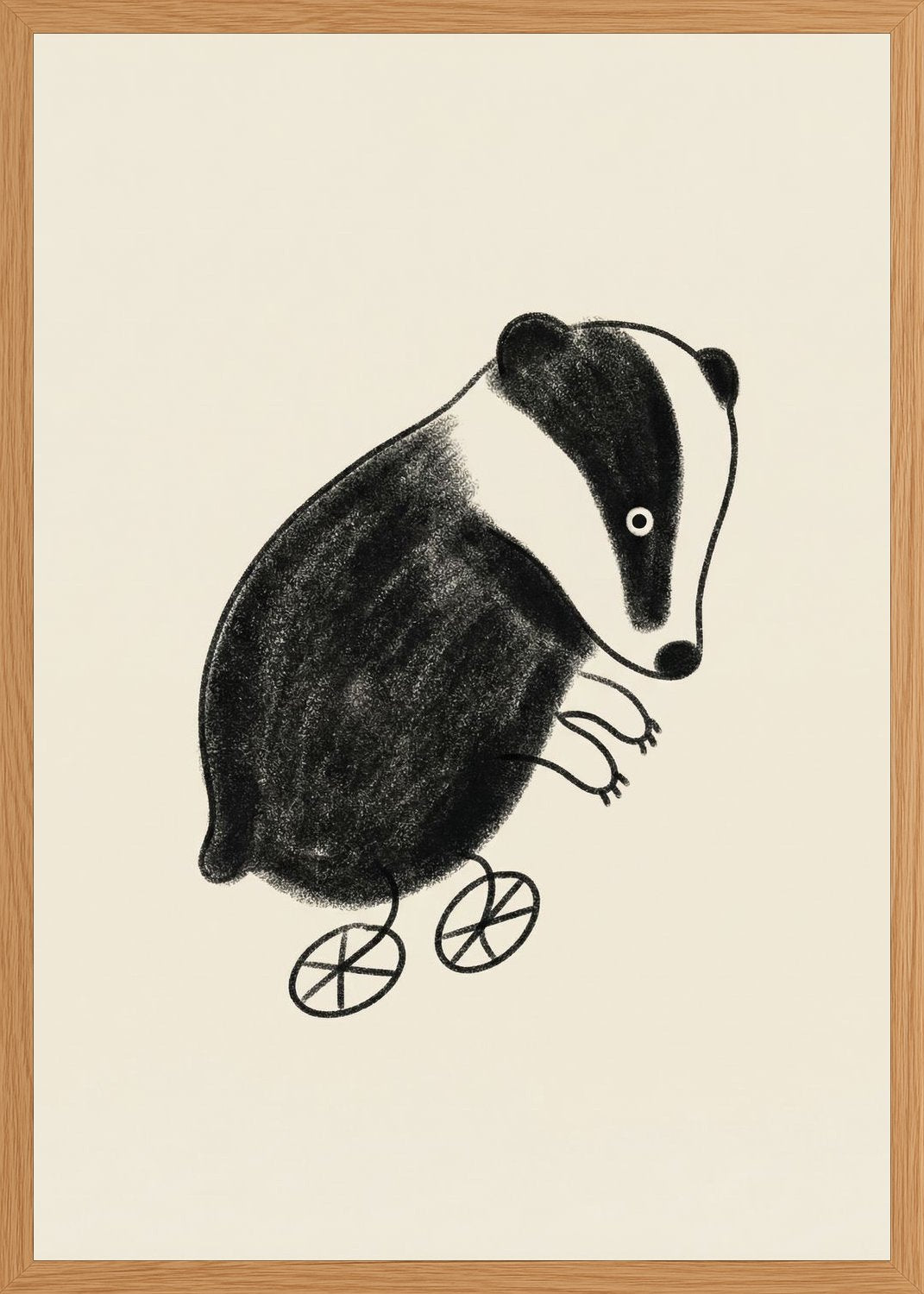 Poster in oak frame