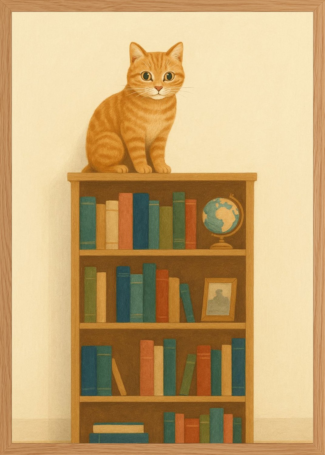Poster in oak frame