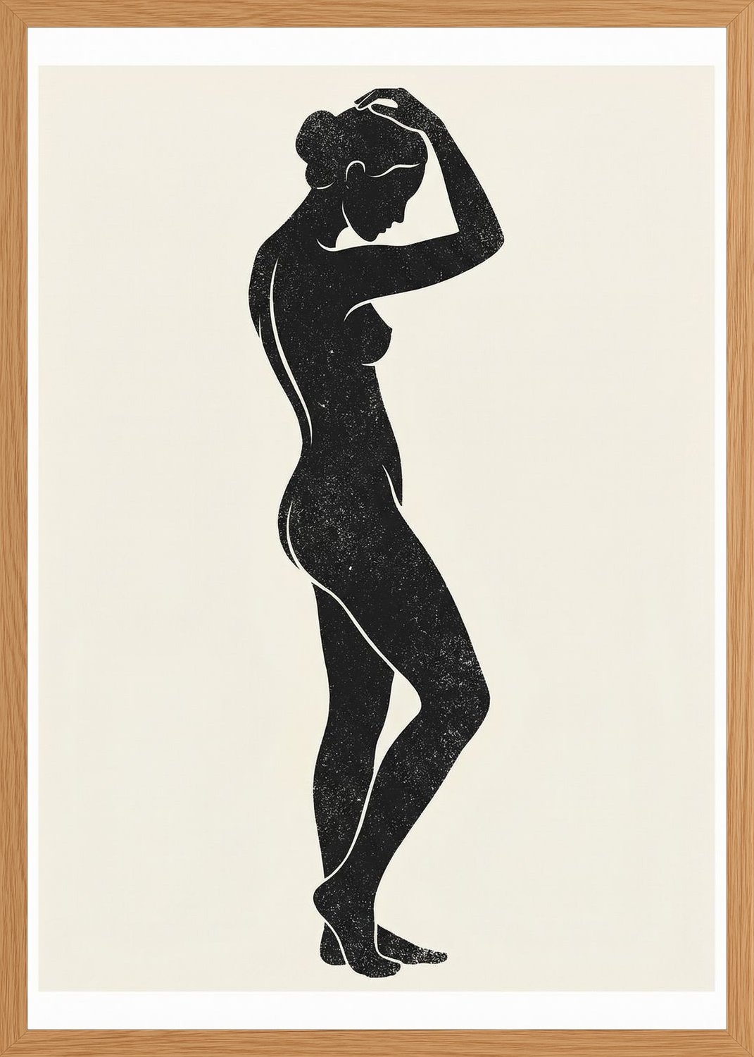 Poster in oak frame