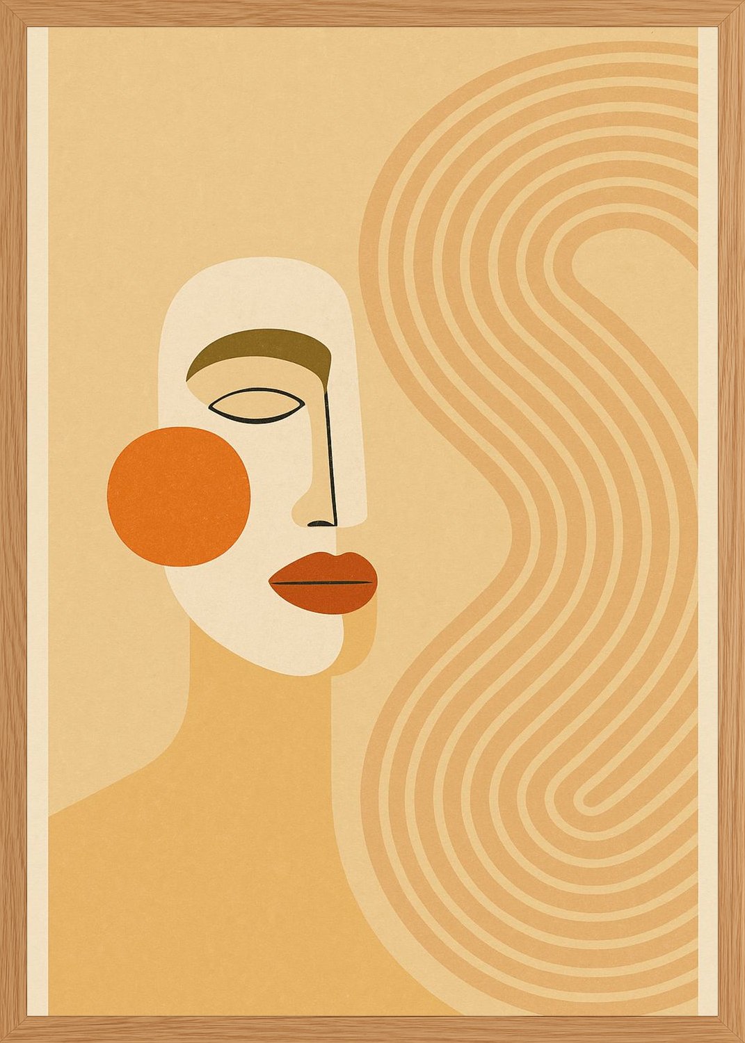 Poster in oak frame