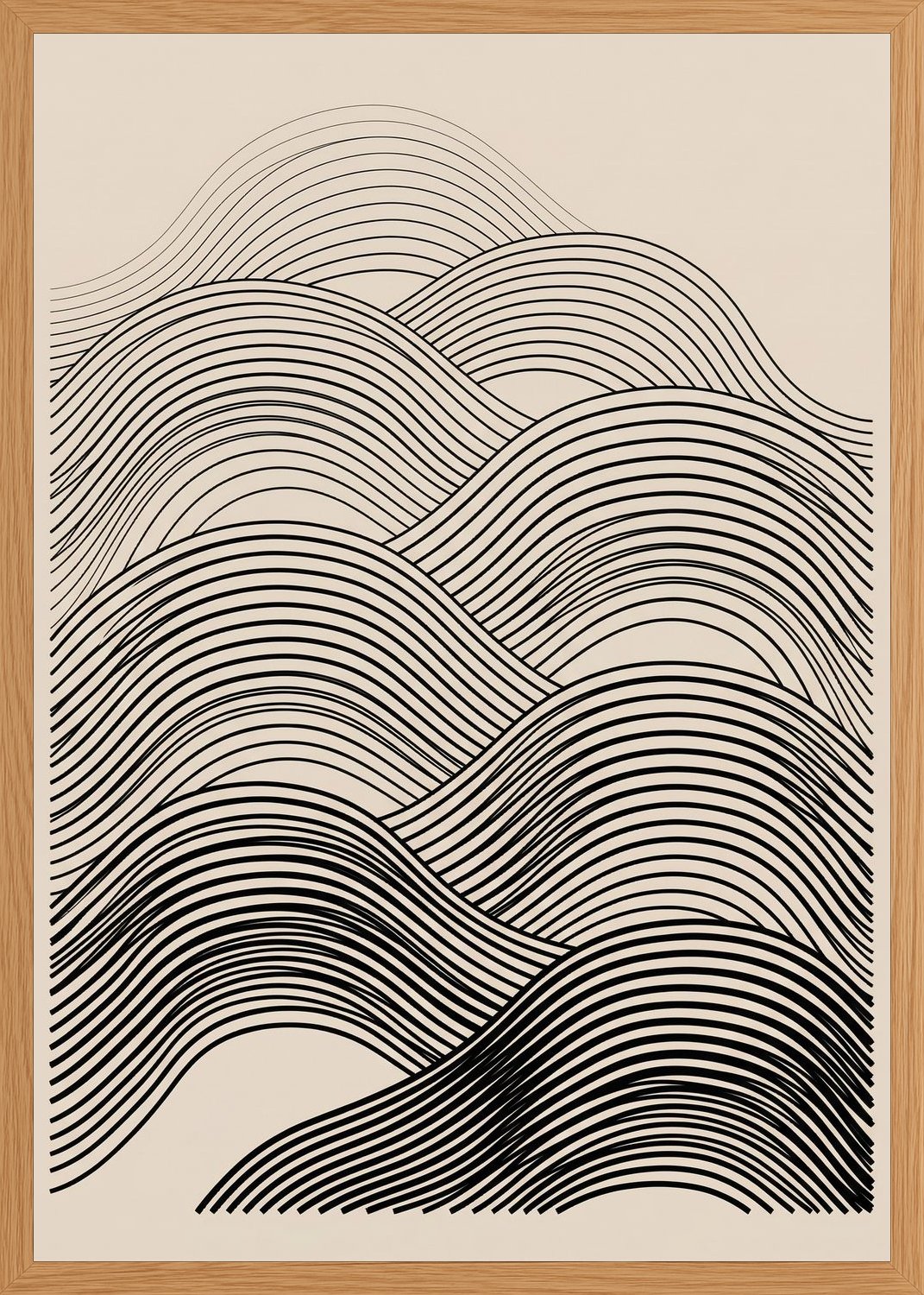 Poster in oak frame
