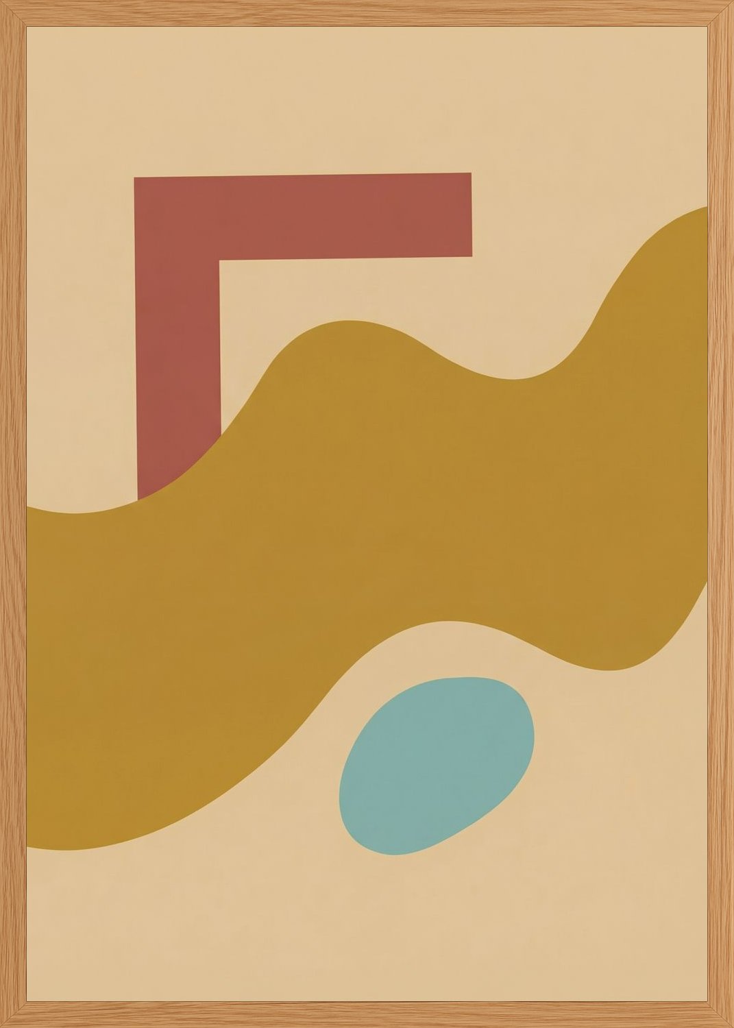 Poster in oak frame