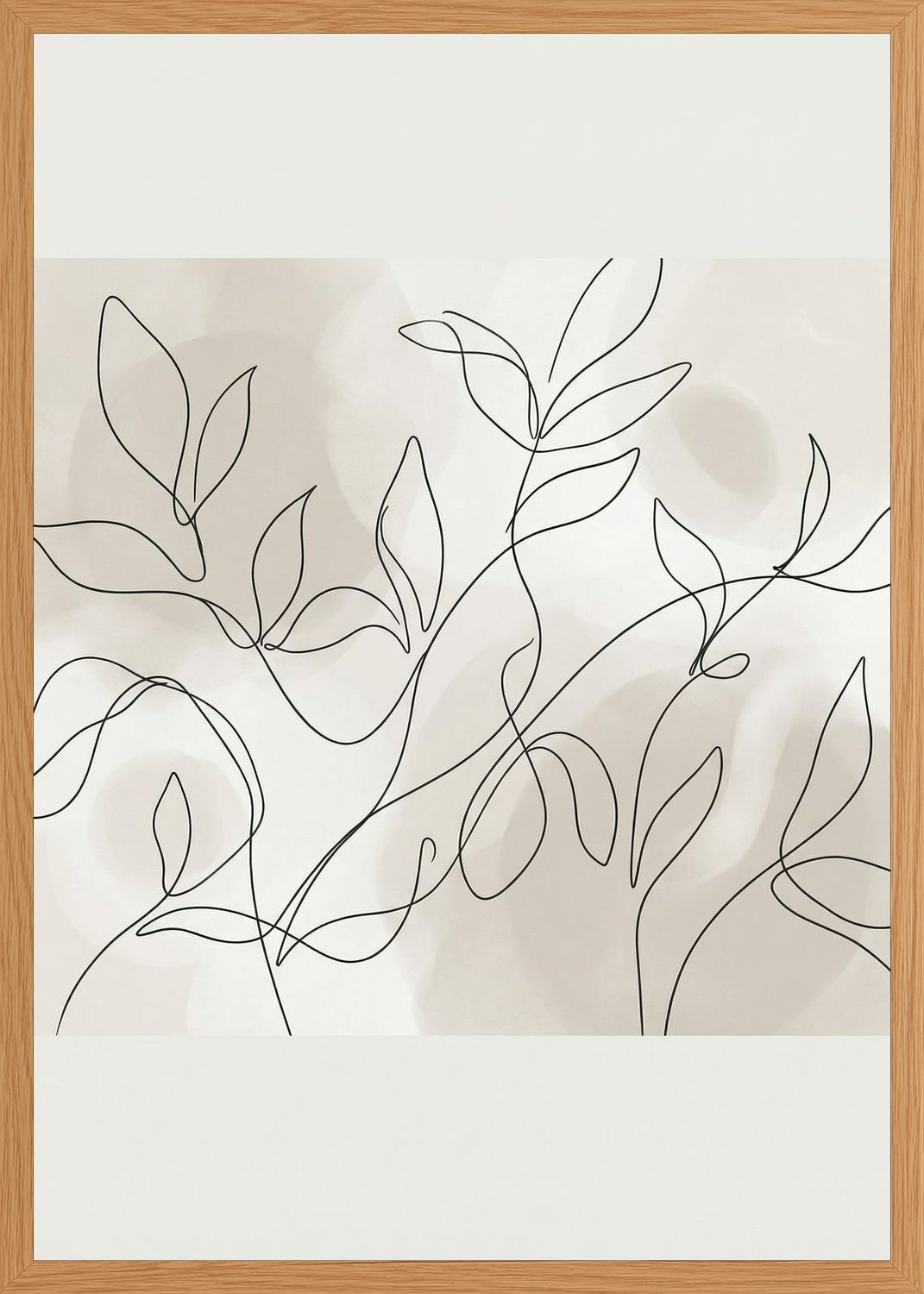 Poster in oak frame