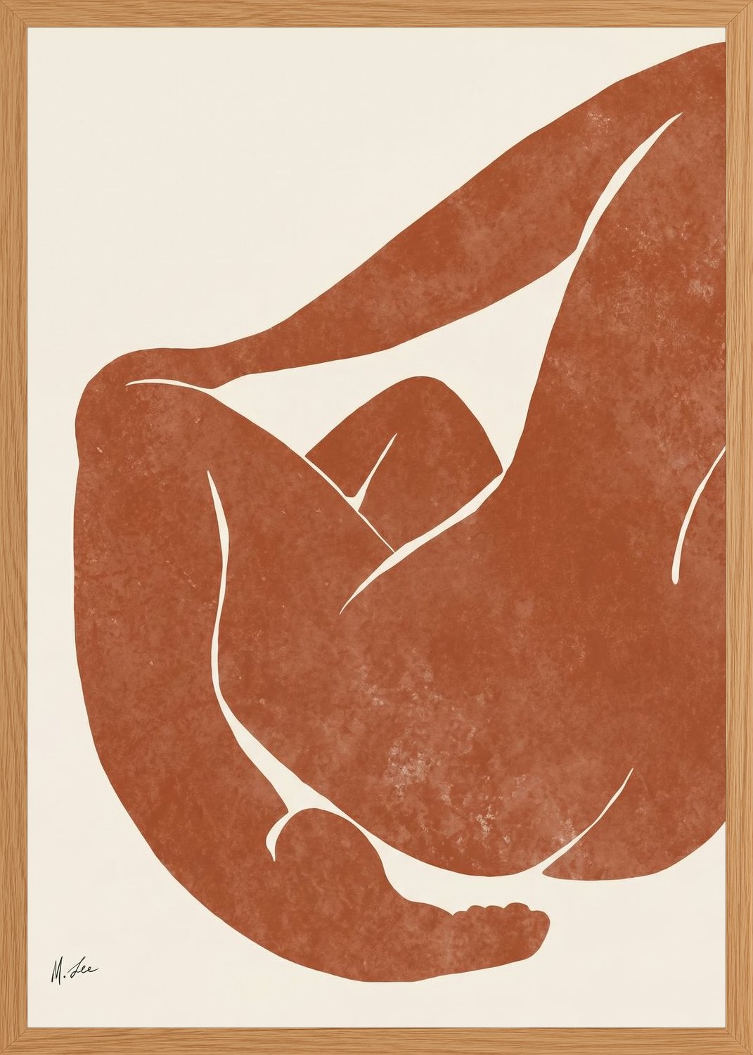 Poster in oak frame