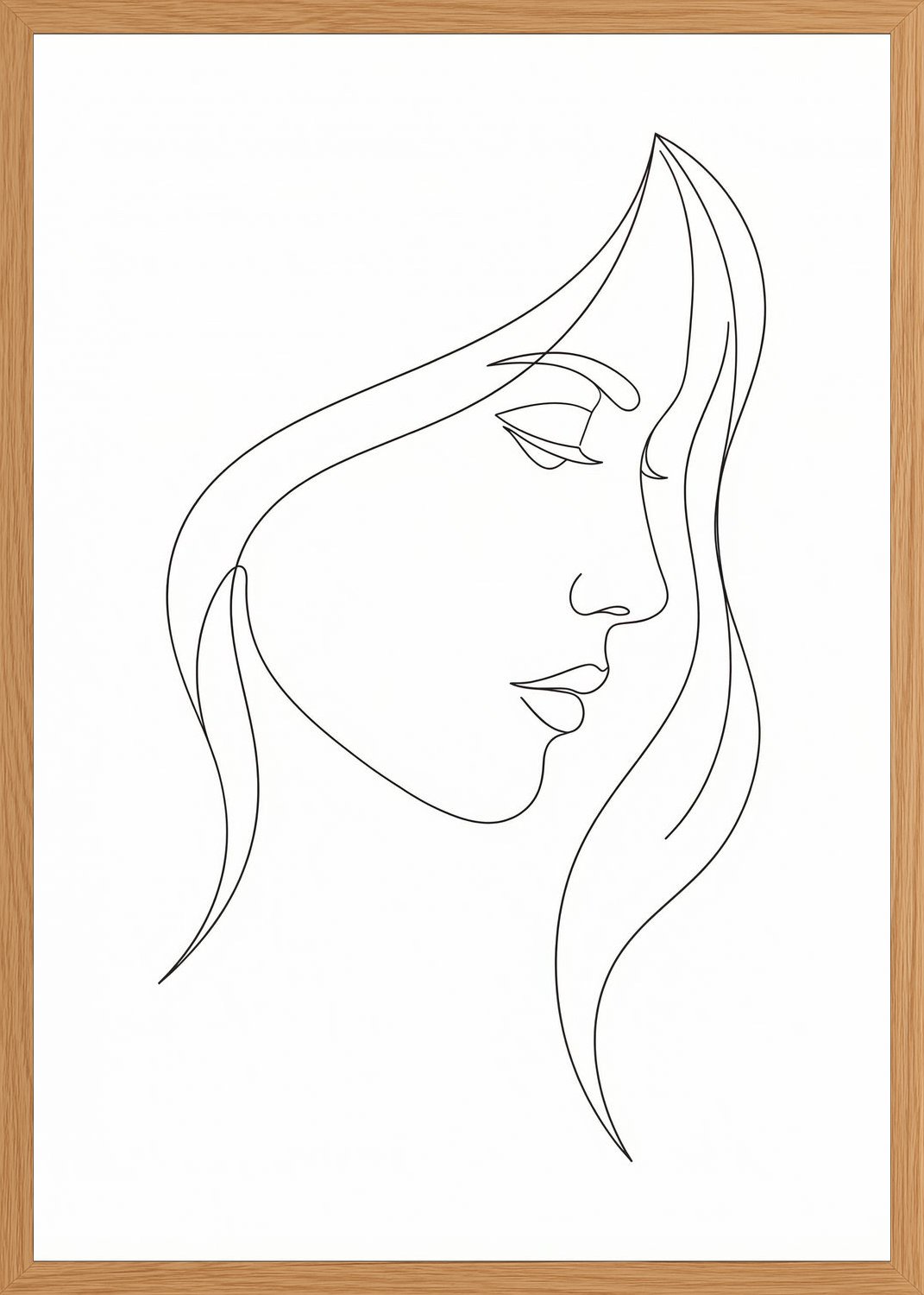 Poster in oak frame