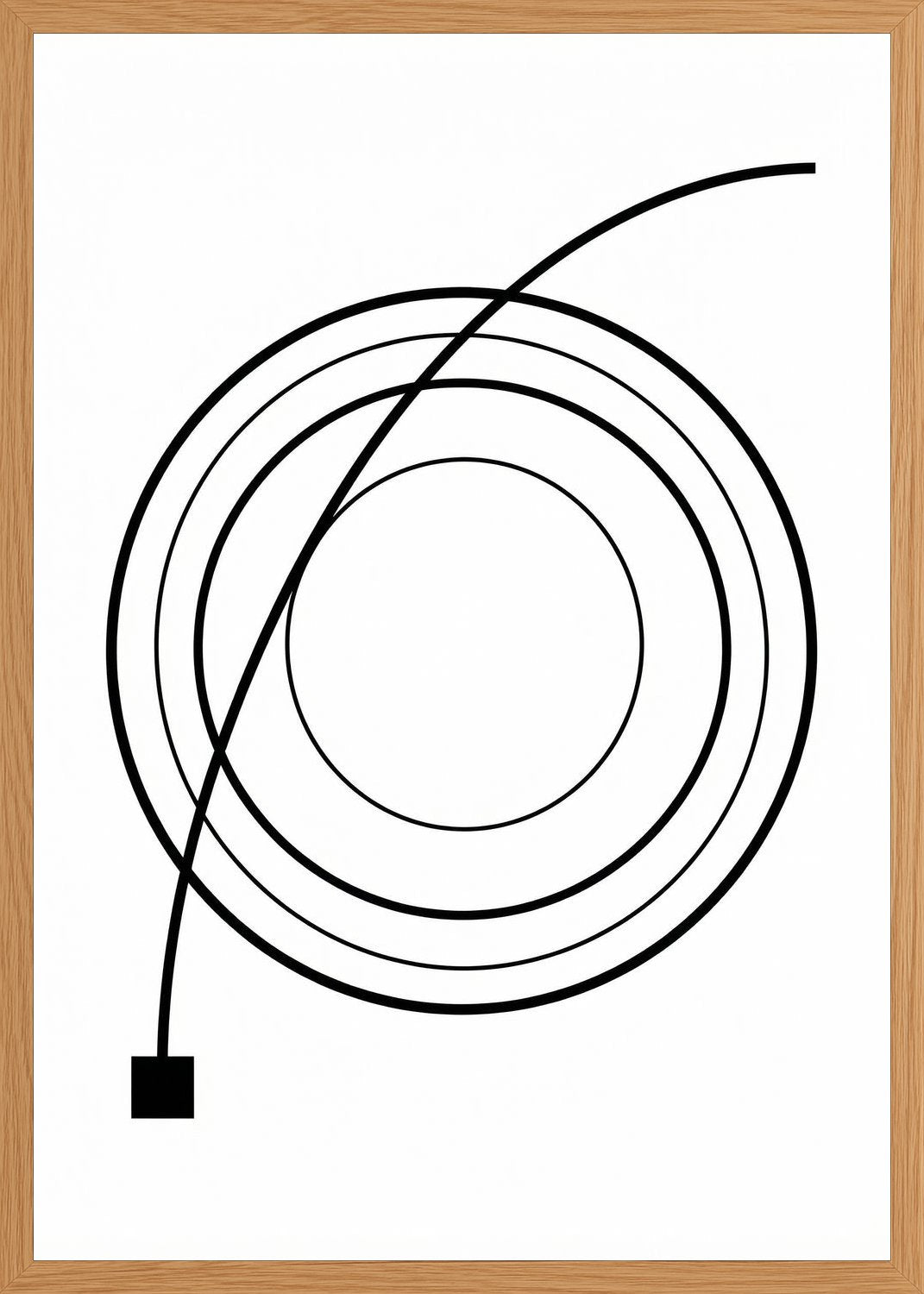 Poster in oak frame