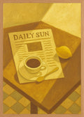 Poster in oak frame