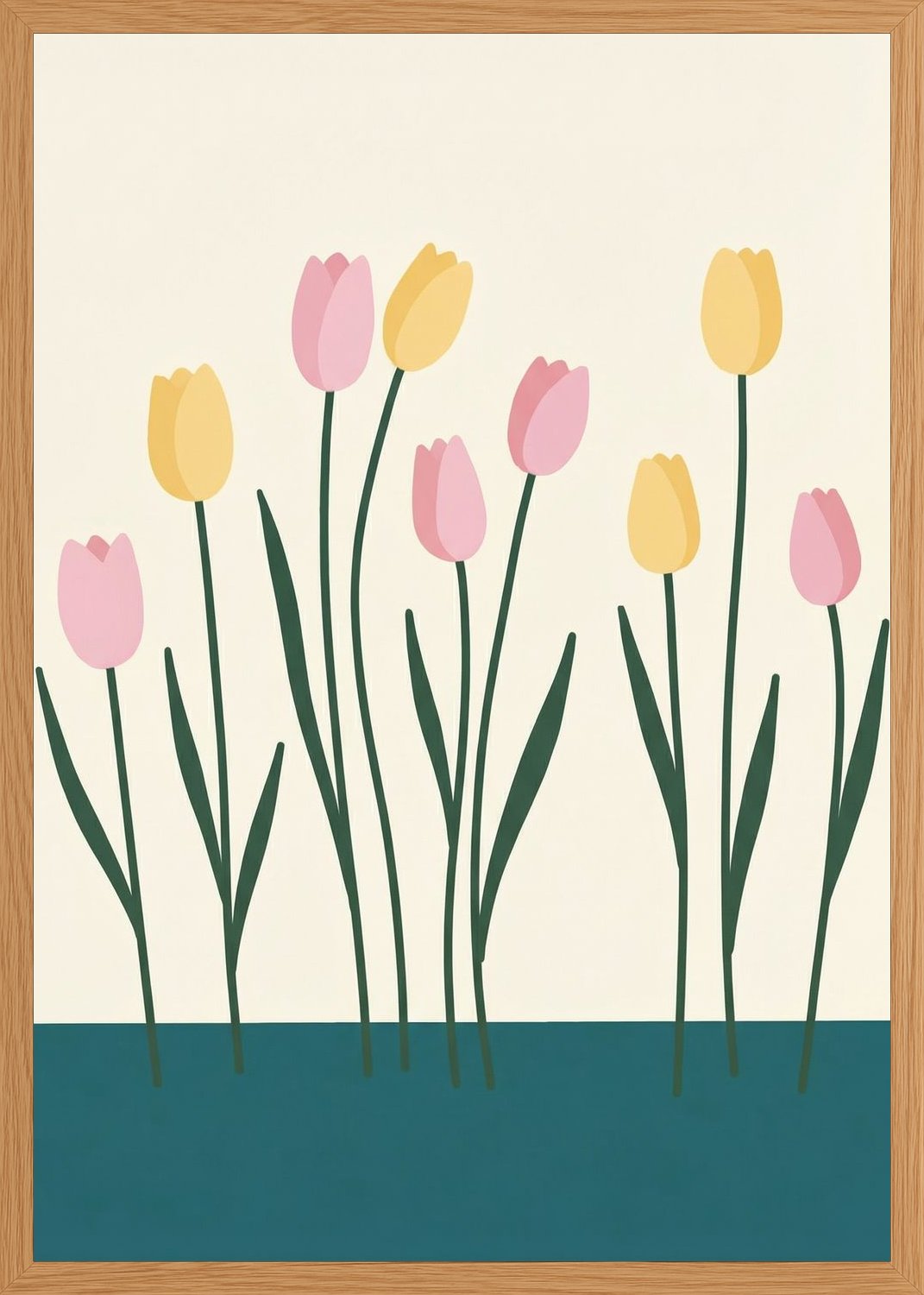 Poster in oak frame