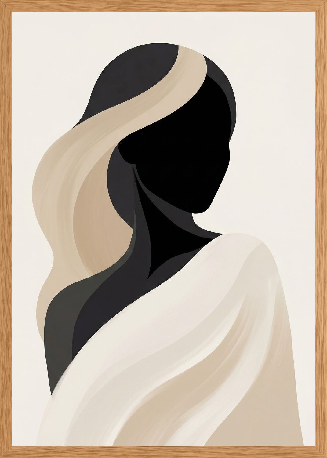 Poster in oak frame