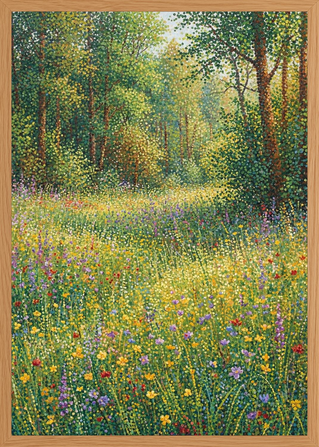 Poster in oak frame